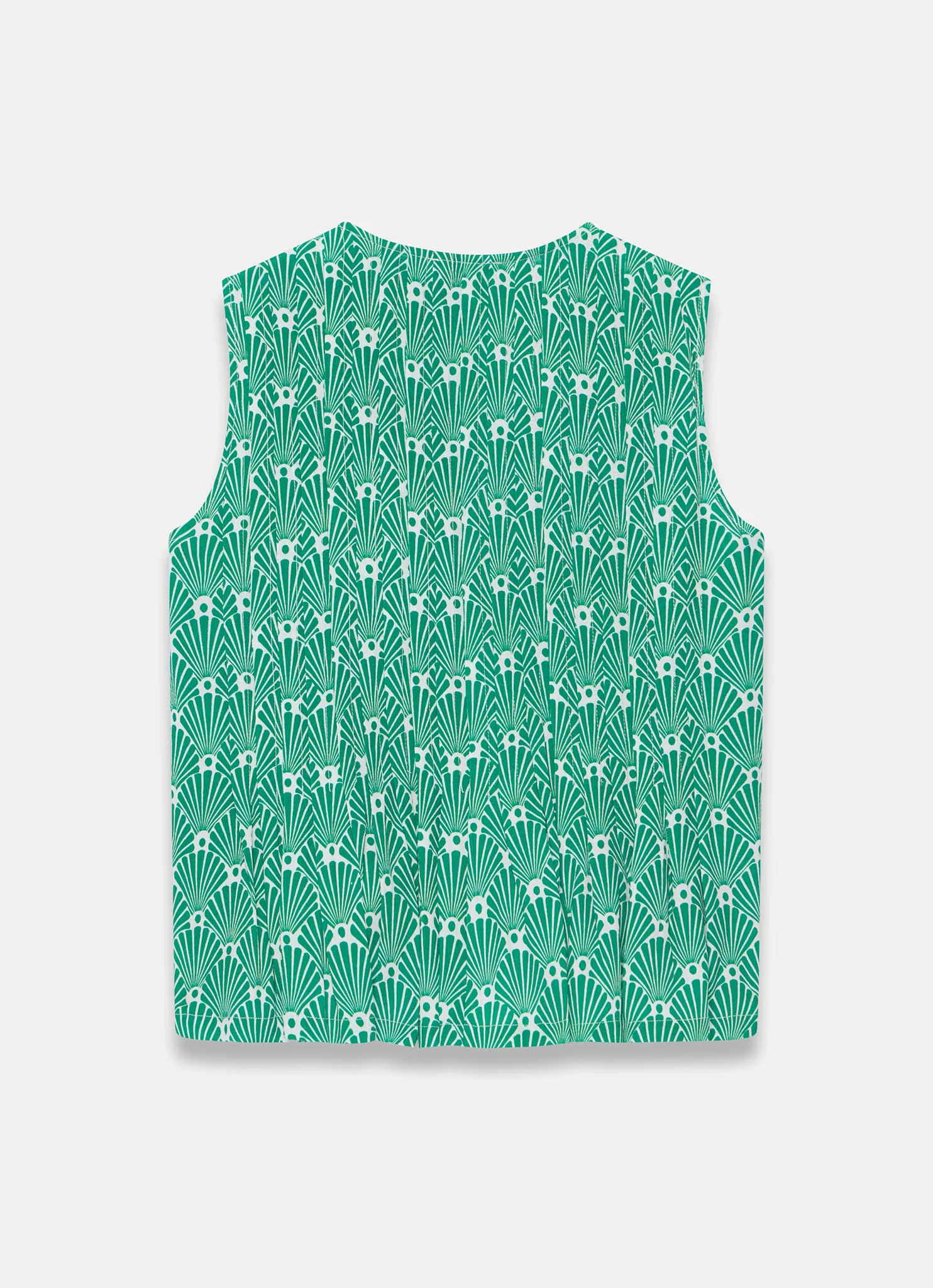 722-green-shell-print-pintuck-top-6.webp Green Shell Print Pintuck Top
