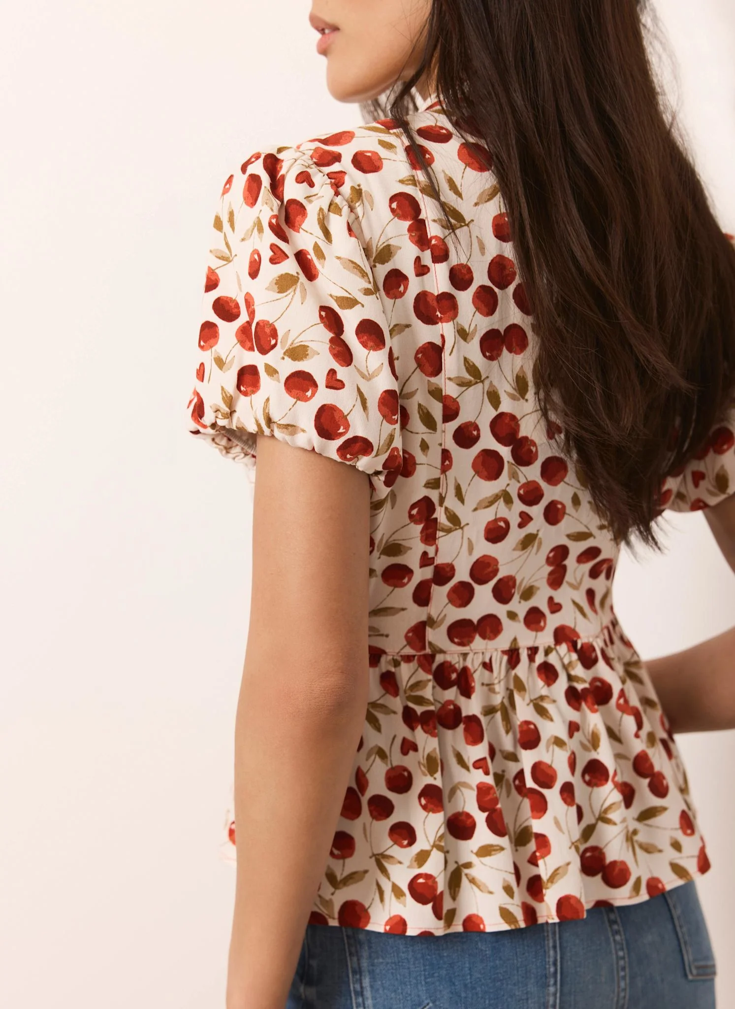 7234-red-cherry-print-puff-sleeve-top-5.webp Red Cherry Print Puff Sleeve Top