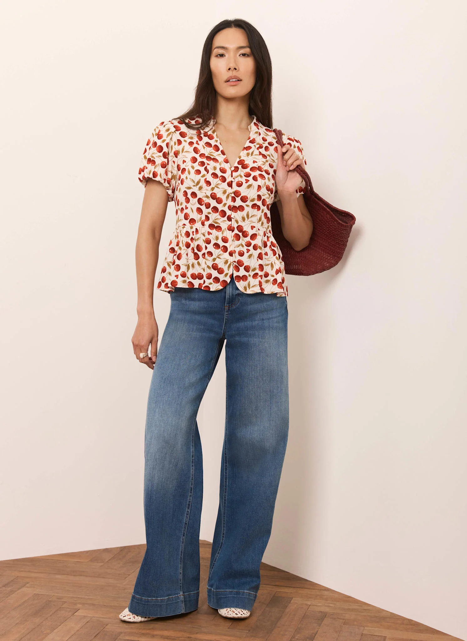7234-red-cherry-print-puff-sleeve-top-6.webp Red Cherry Print Puff Sleeve Top