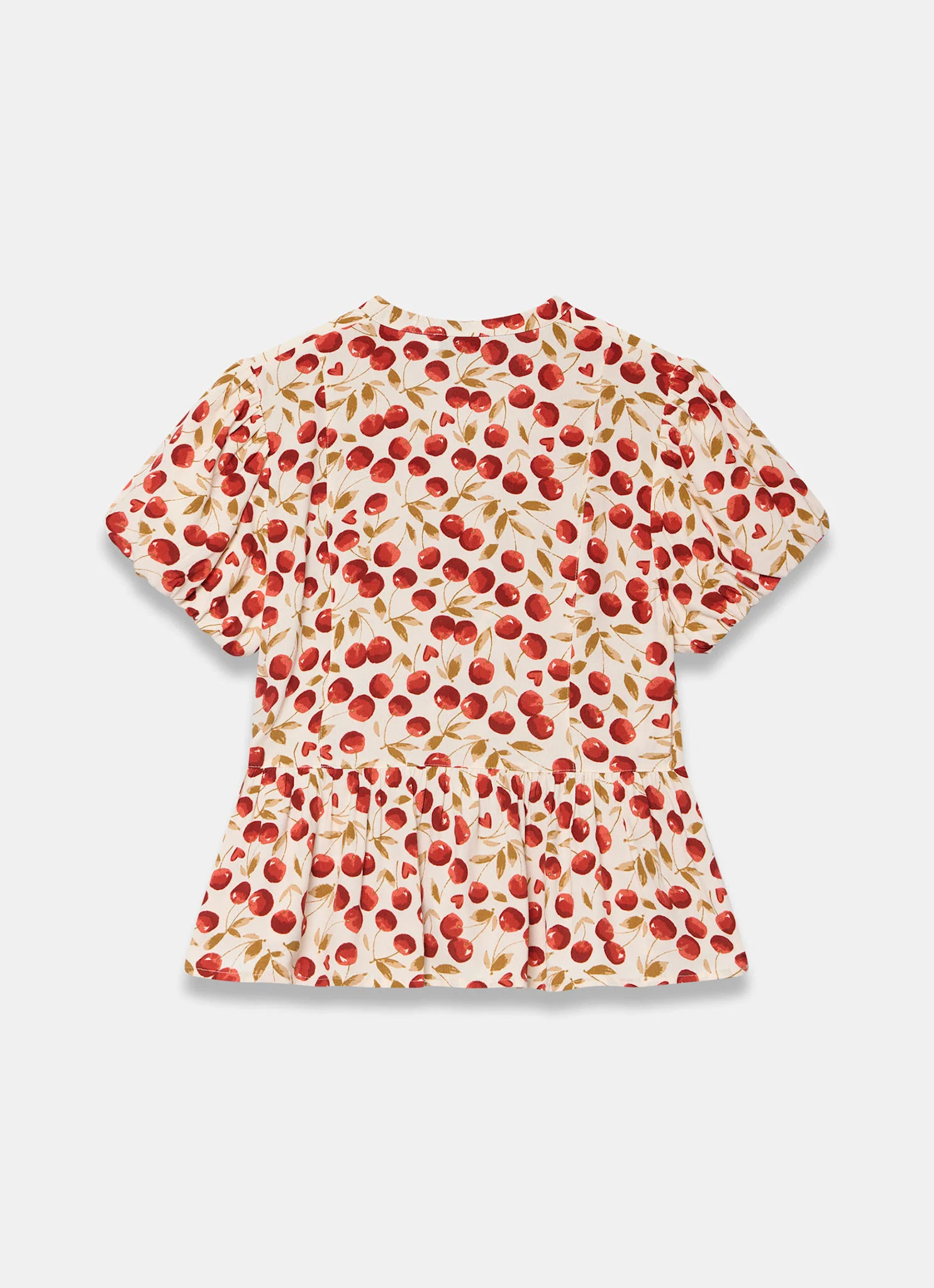 7234-red-cherry-print-puff-sleeve-top-8.webp Red Cherry Print Puff Sleeve Top