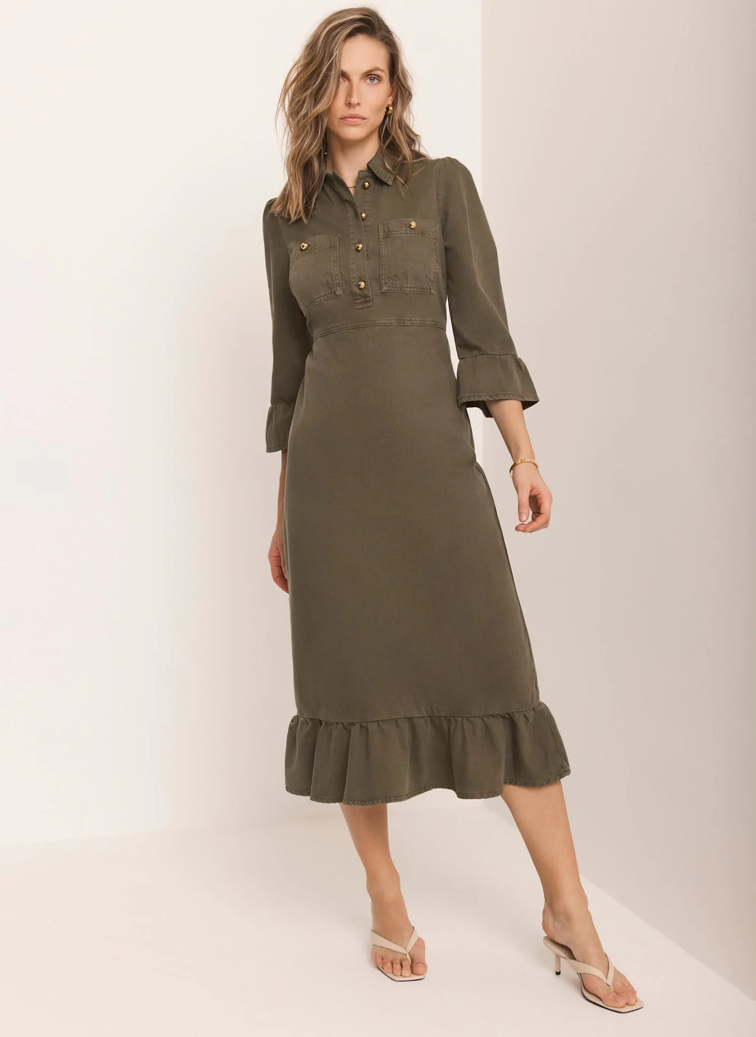 7248-khaki-denim-midi-shirt-dress-3.webp Khaki Denim Midi Shirt Dress