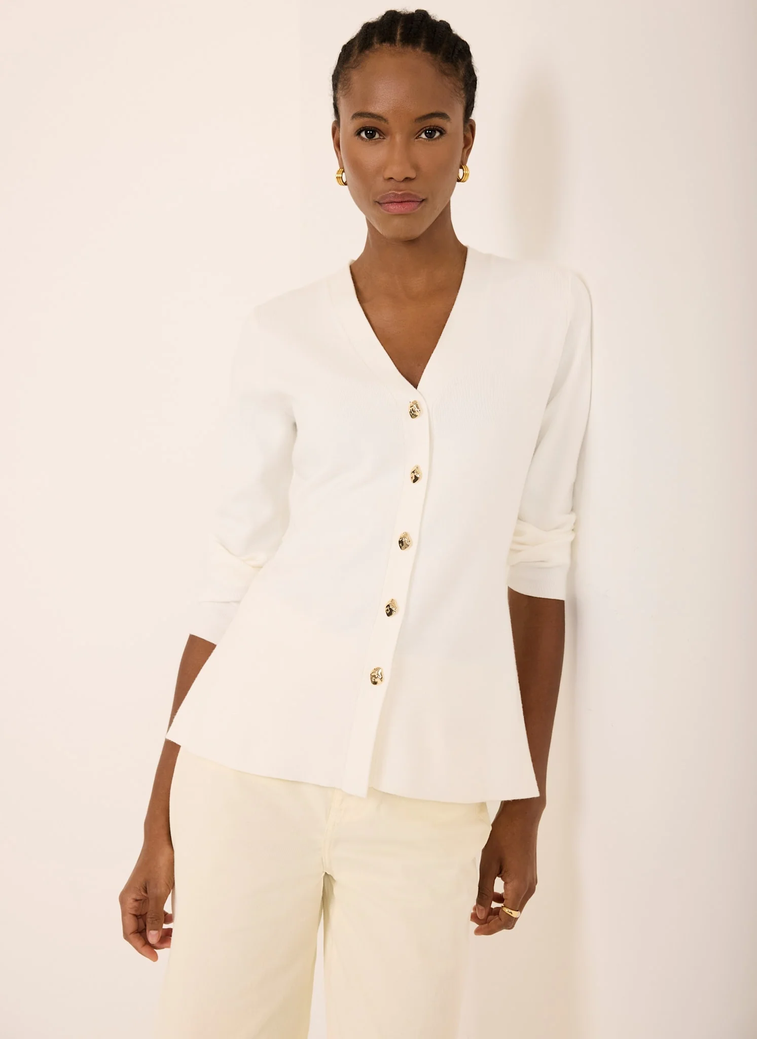 7316-cream-v-neck-longline-cardigan-1.webp Cream V Neck Longline Cardigan