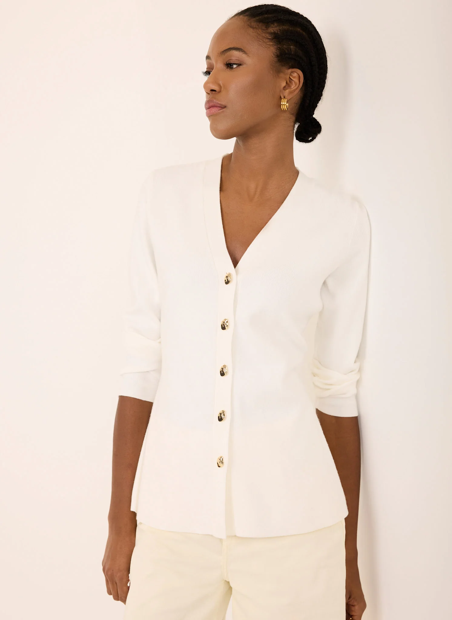 7316-cream-v-neck-longline-cardigan-3.webp Cream V Neck Longline Cardigan