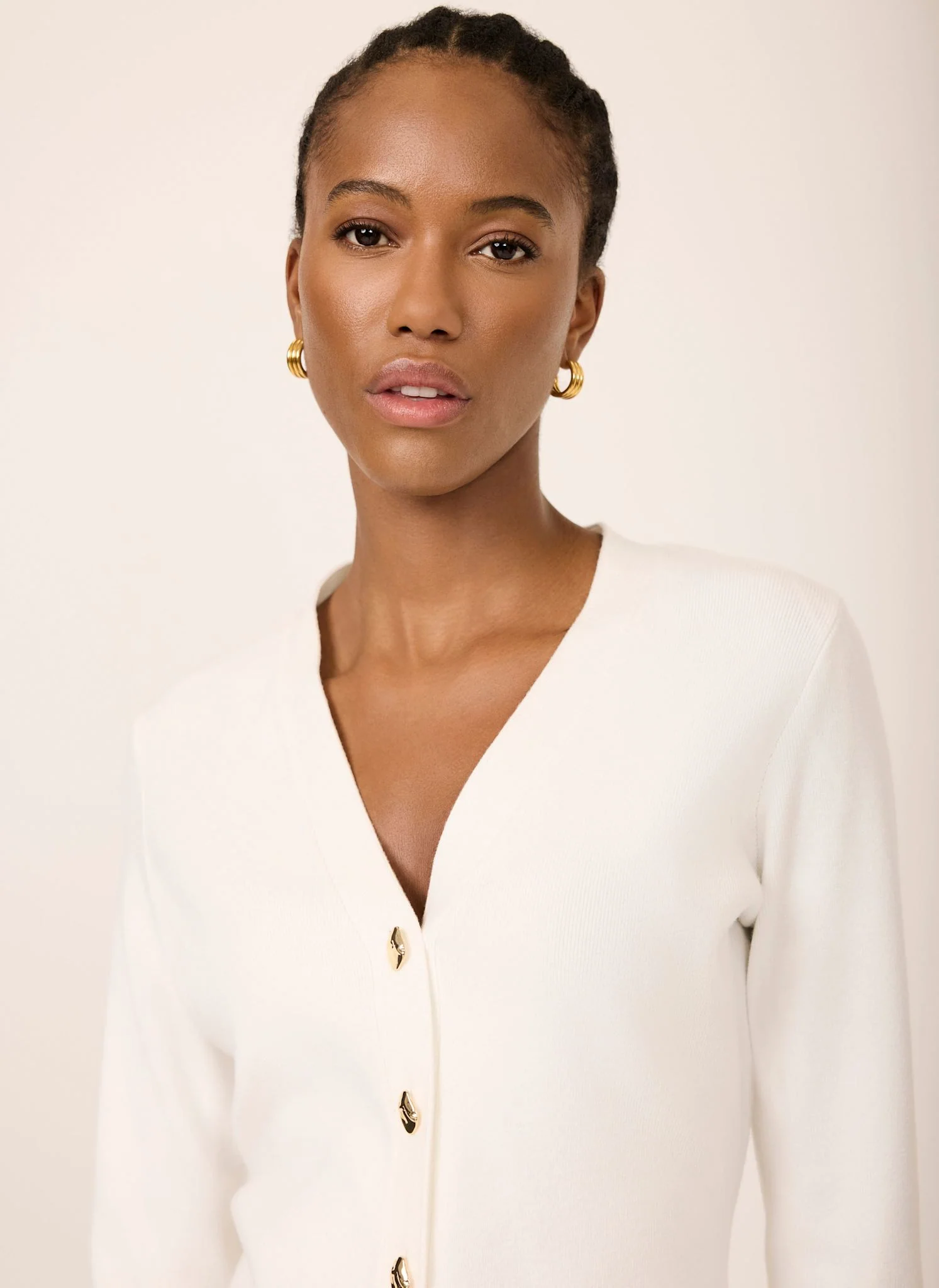 7316-cream-v-neck-longline-cardigan-4.webp Cream V Neck Longline Cardigan