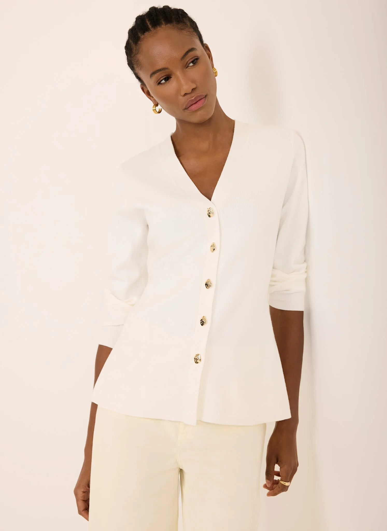 7316-cream-v-neck-longline-cardigan-5.webp Cream V Neck Longline Cardigan