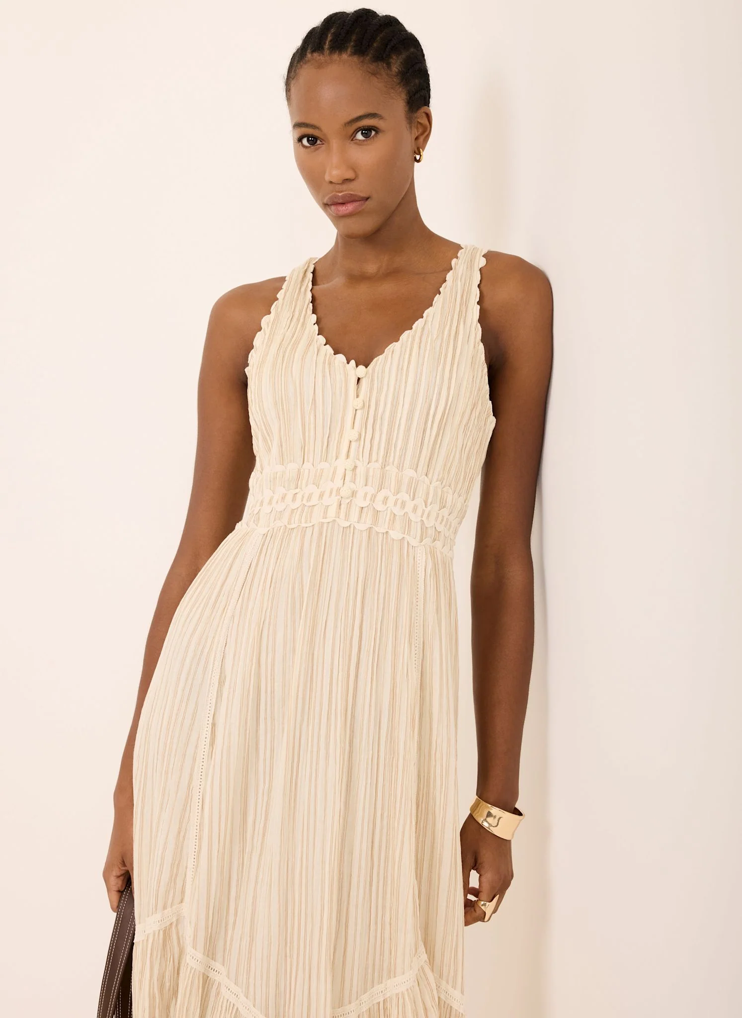 7346-neutral-striped-cotton-midi-dress-3.webp Neutral Striped Cotton Midi Dress