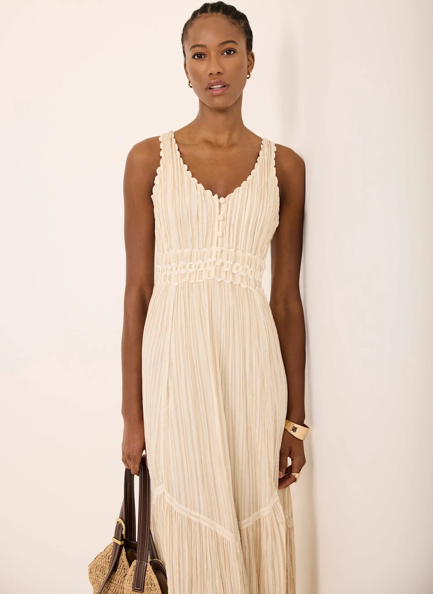 7346-neutral-striped-cotton-midi-dress-5.webp Neutral Striped Cotton Midi Dress