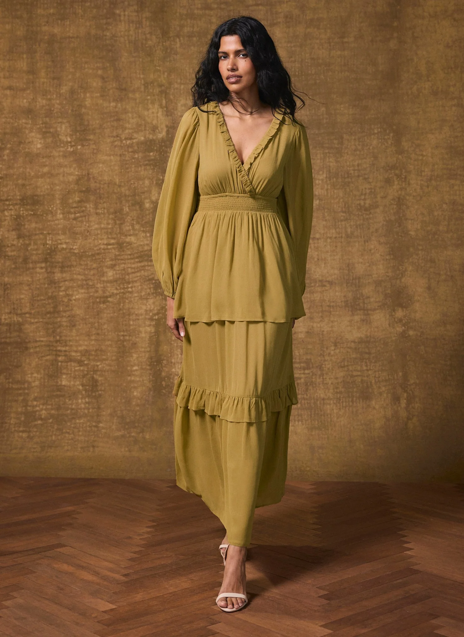 7354-green-ruffle-tiered-maxi-dress-4.webp Green Ruffle Tiered Maxi Dress