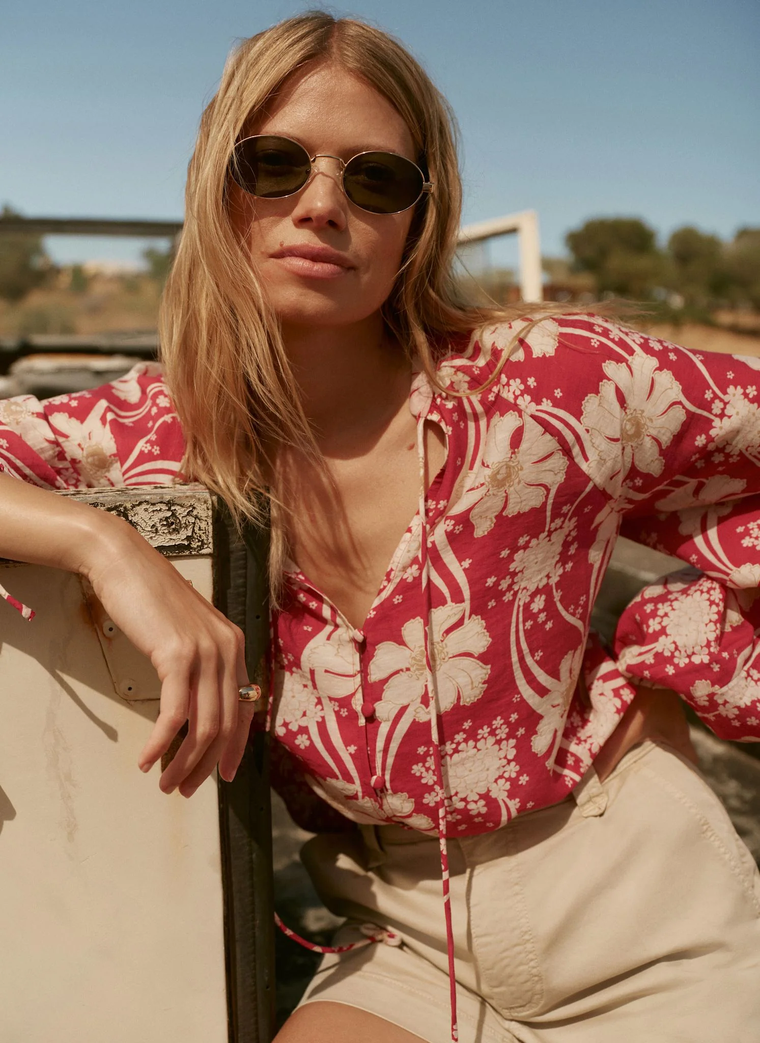 7380-red-floral-print-blouse-2.webp Red Floral Print Blouse