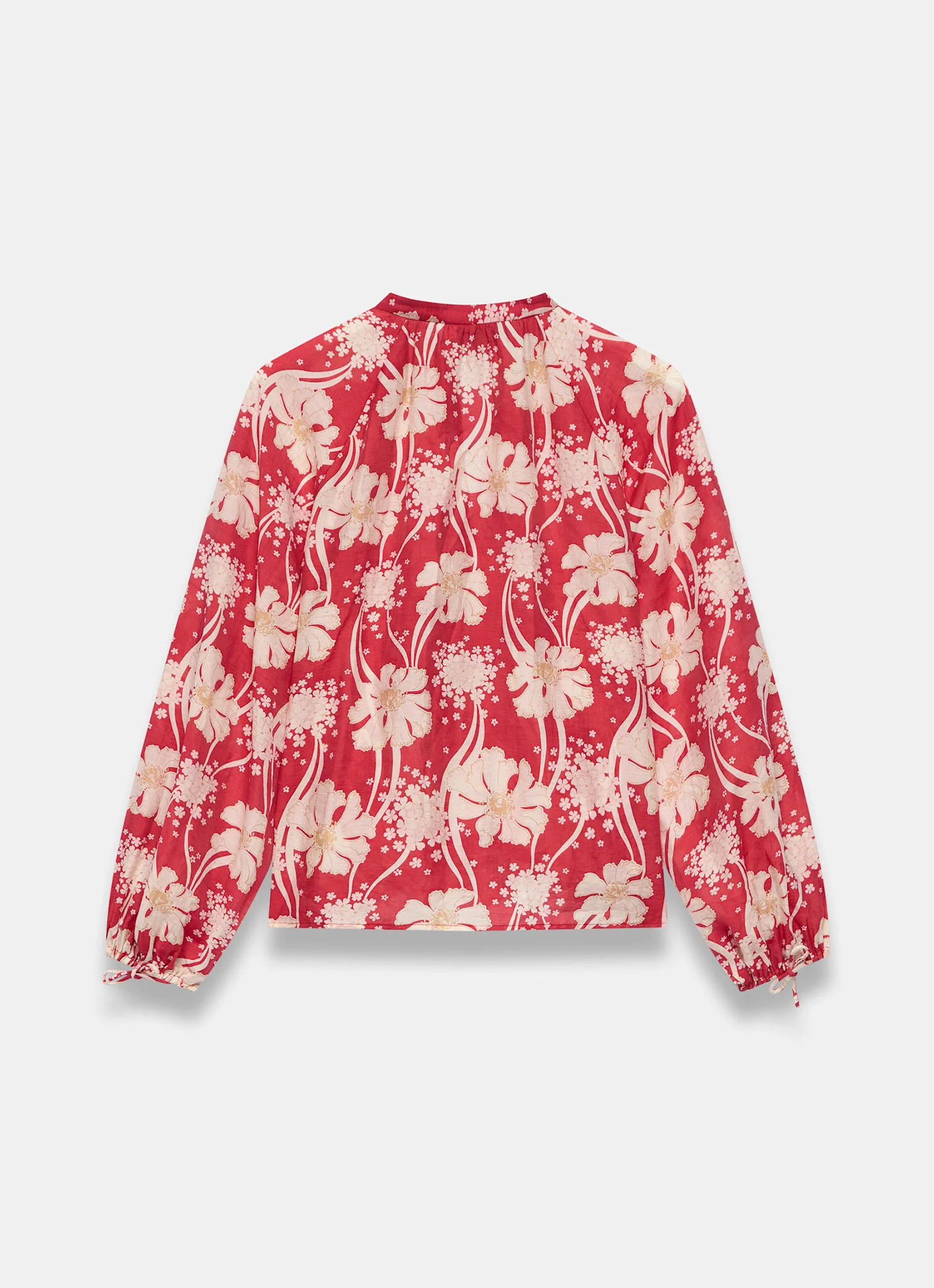 7380-red-floral-print-blouse-7.webp Red Floral Print Blouse
