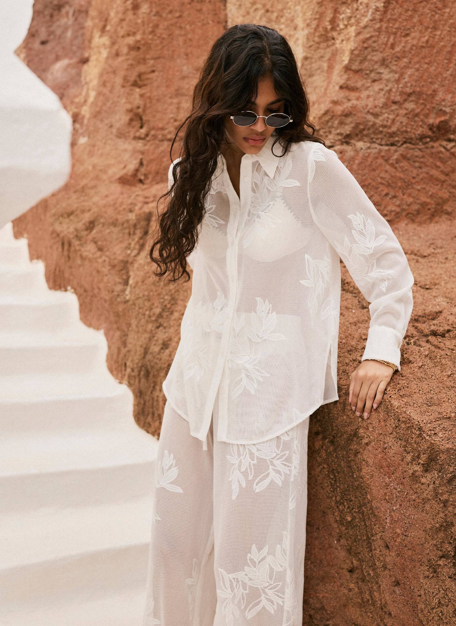 7398-white-floral-detail-mesh-shirt-5.jpg White Floral Detail Mesh Shirt