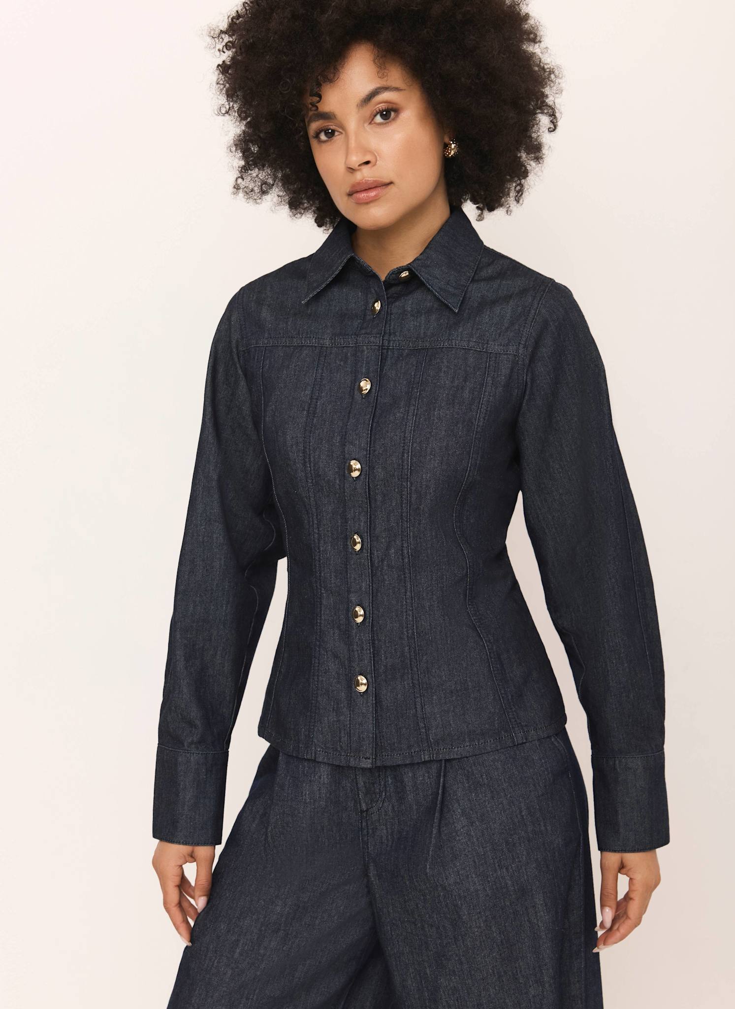 7416-dark-indigo-denim-fitted-shirt-5.jpg Dark Indigo Denim Fitted Shirt