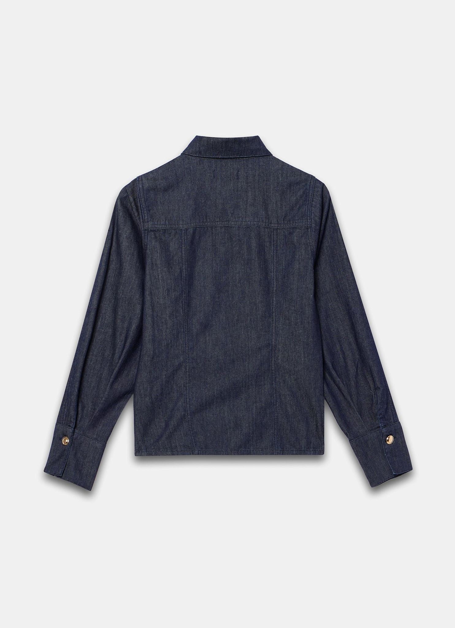 7416-dark-indigo-denim-fitted-shirt-8.jpg Dark Indigo Denim Fitted Shirt