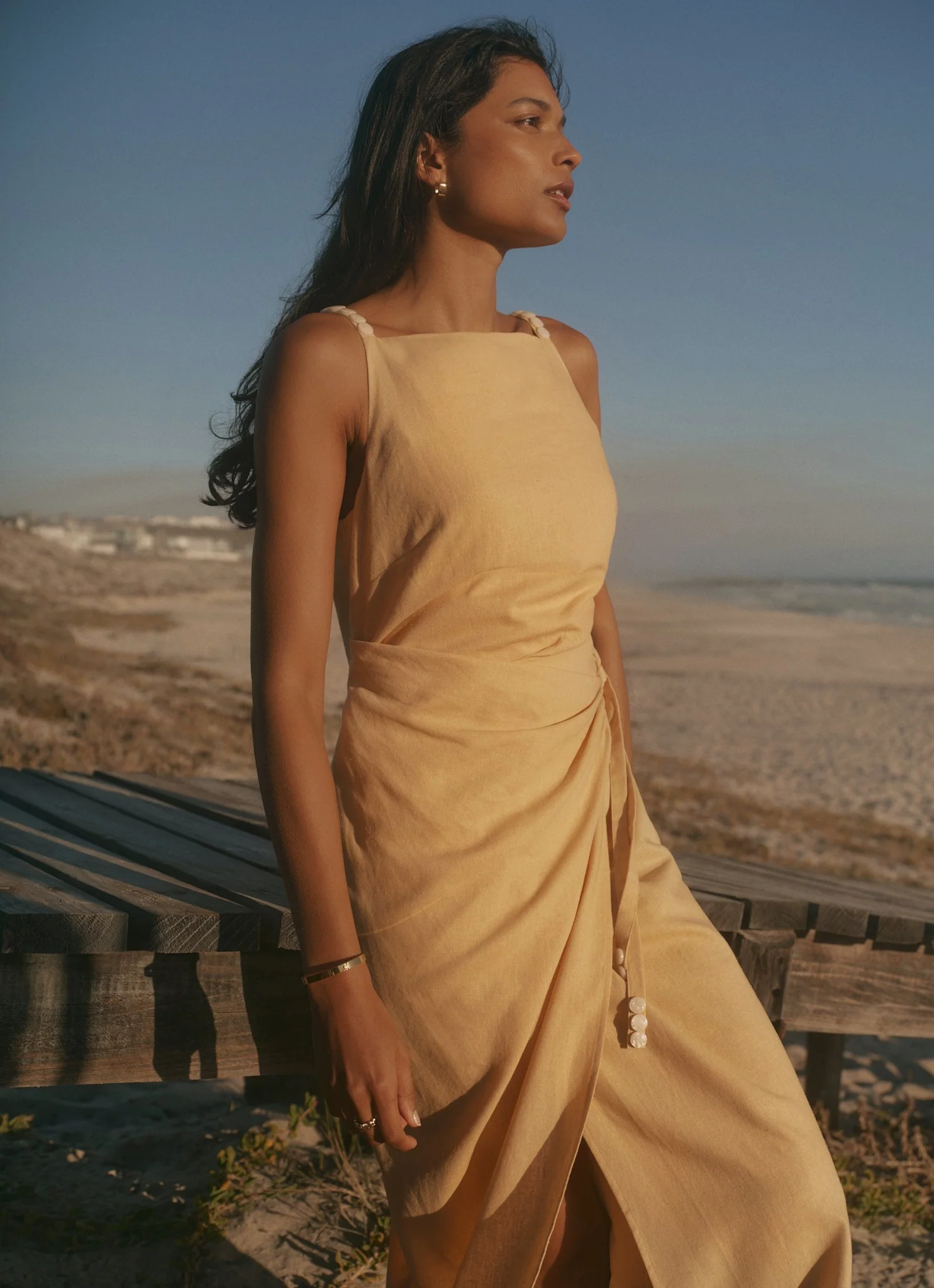7452-yellow-linen-blend-wrap-midi-dress-4.webp Yellow Linen Blend Wrap Midi Dress