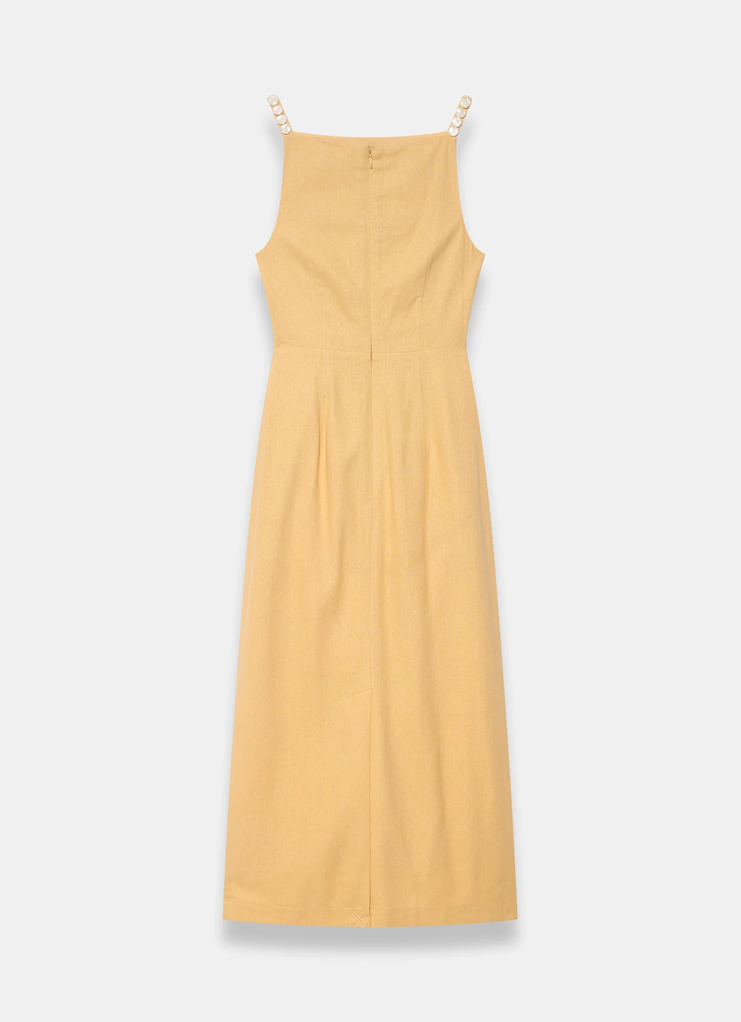 7452-yellow-linen-blend-wrap-midi-dress-7.webp Yellow Linen Blend Wrap Midi Dress