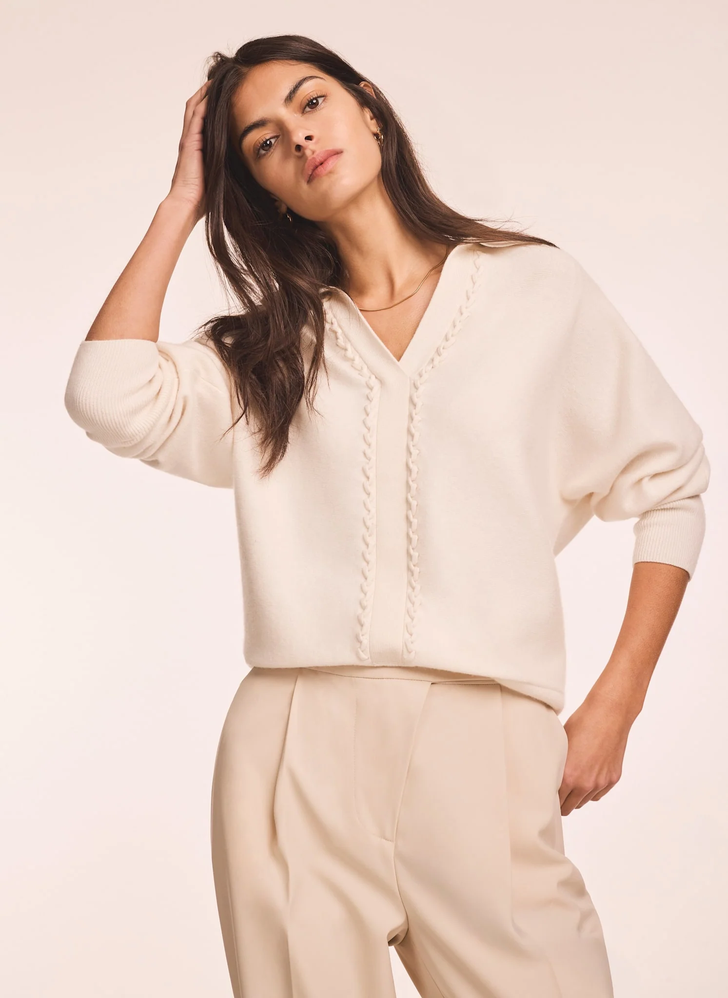 7632-cream-wool-blend-knit-jumper-3.webp Cream Wool Blend Knit Jumper