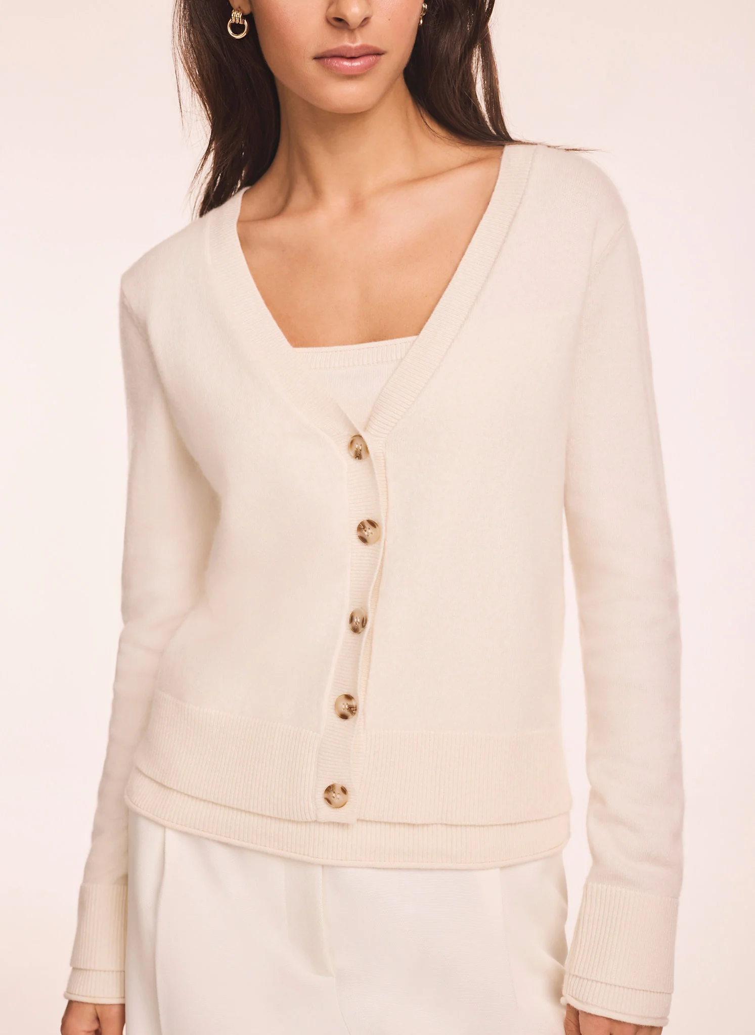 7674-cream-wool-blend-layered-cardigan-3.webp Cream Wool Blend Layered Cardigan