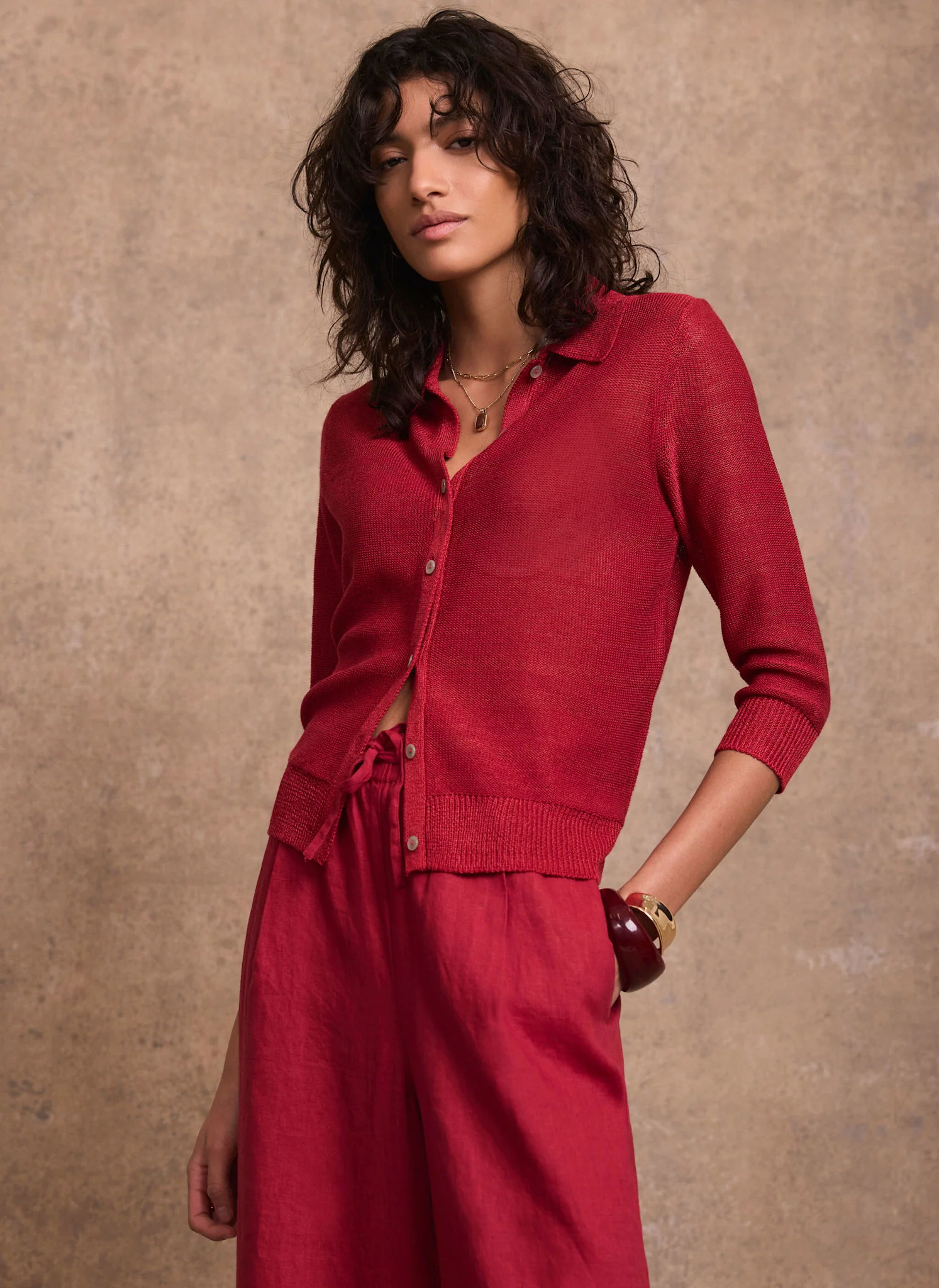 7680-red-metallic-knit-top-3.webp Red Metallic Knit Top