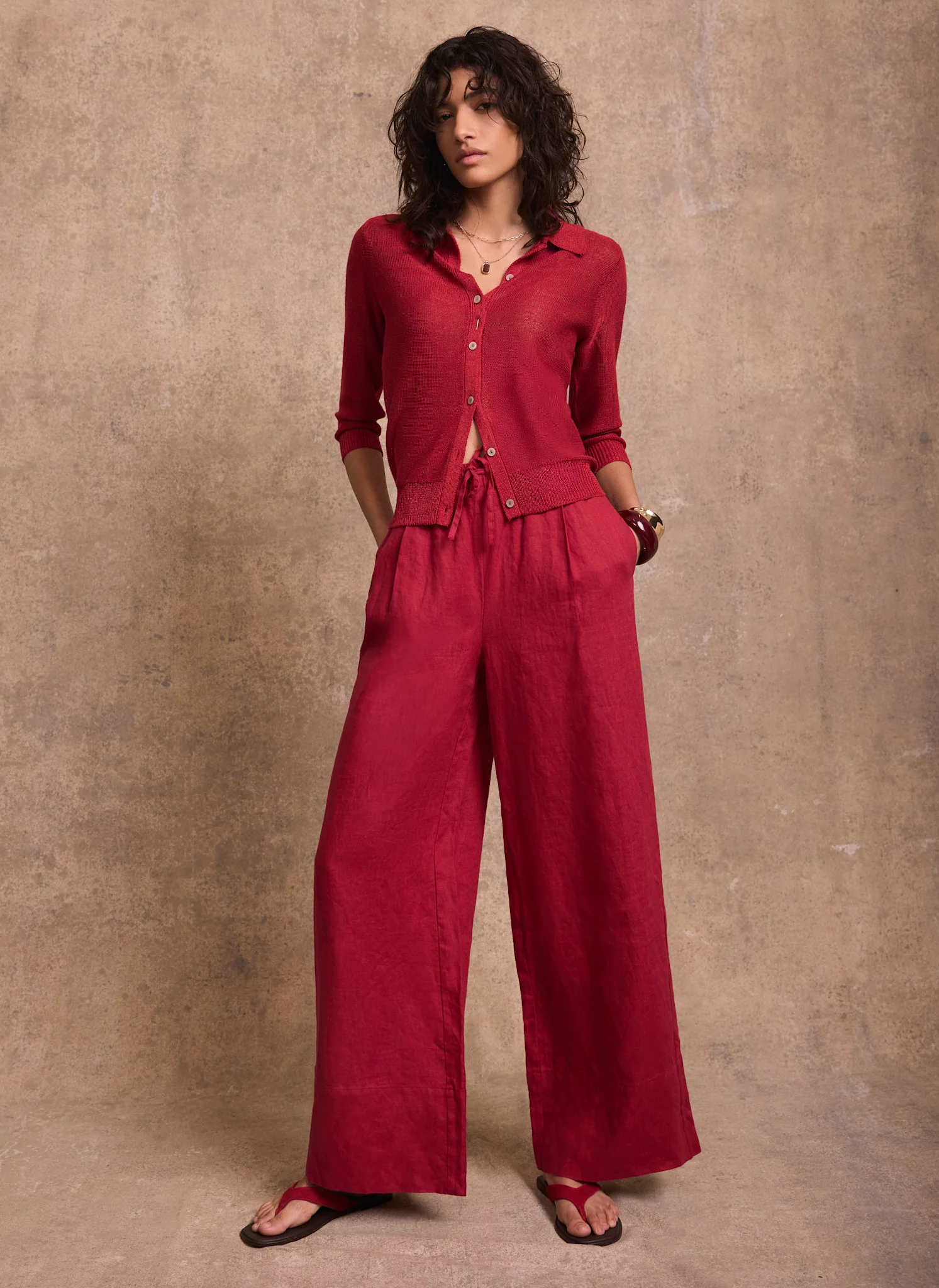 7680-red-metallic-knit-top-4.webp Red Metallic Knit Top