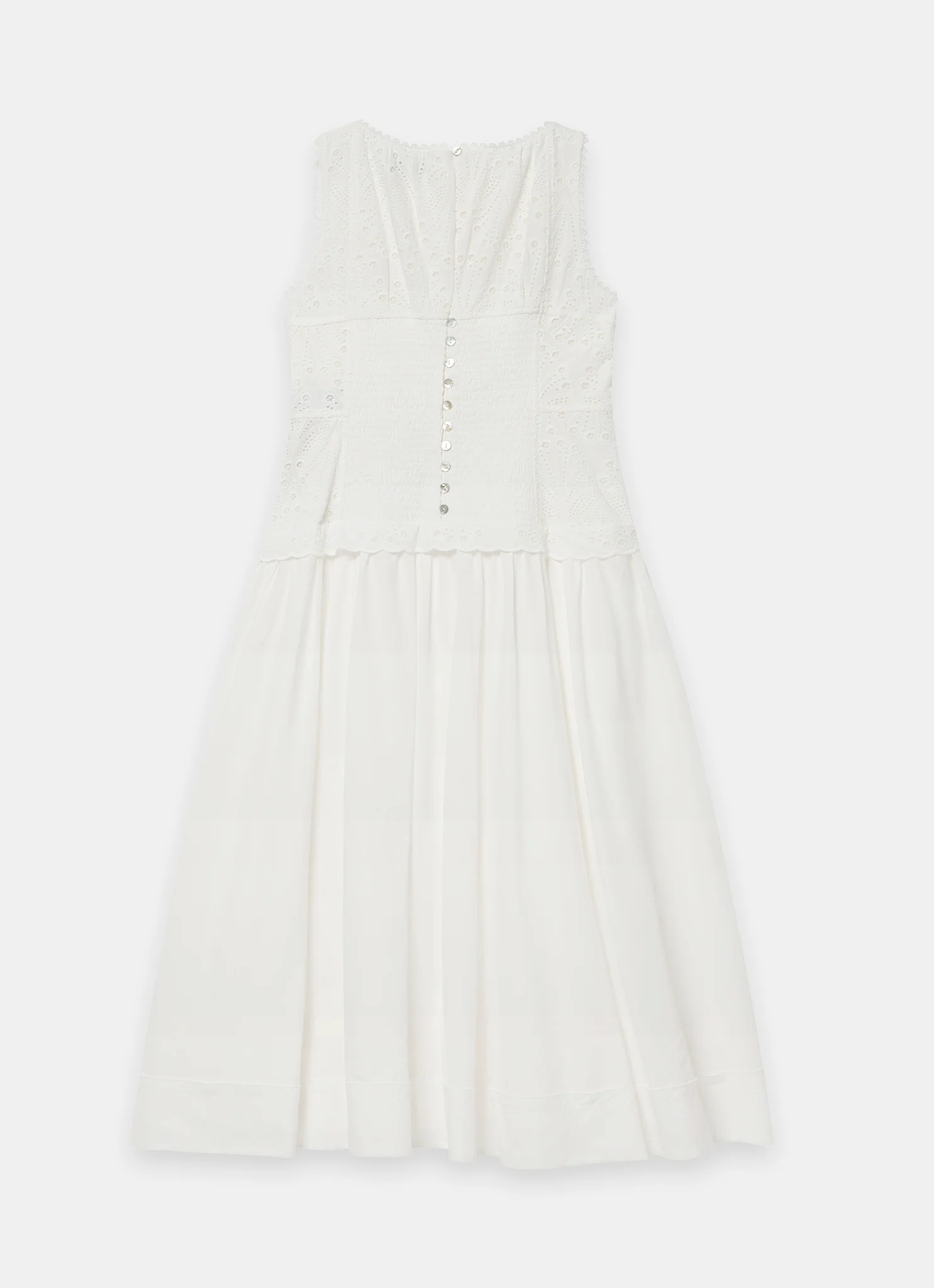 7784-white-cotton-broderie-drop-waist-midi-dress-7.webp White Cotton Broderie Drop Waist Midi Dress