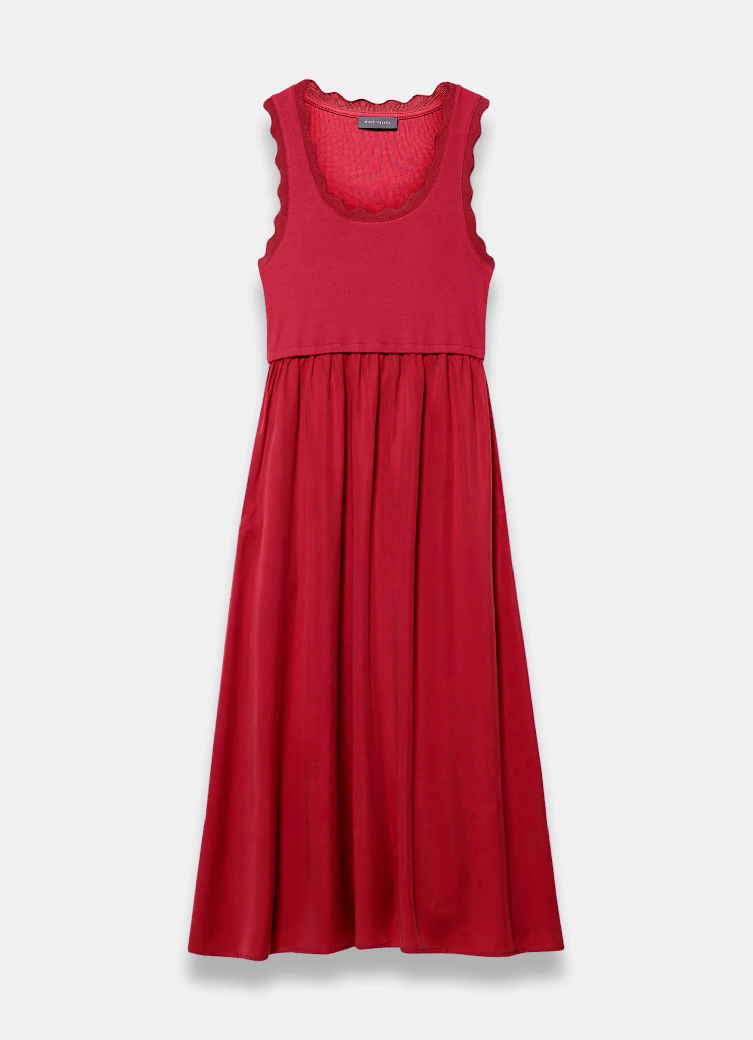 7826-red-scallop-trim-midi-dress-7.webp Red Scallop Trim Midi Dress