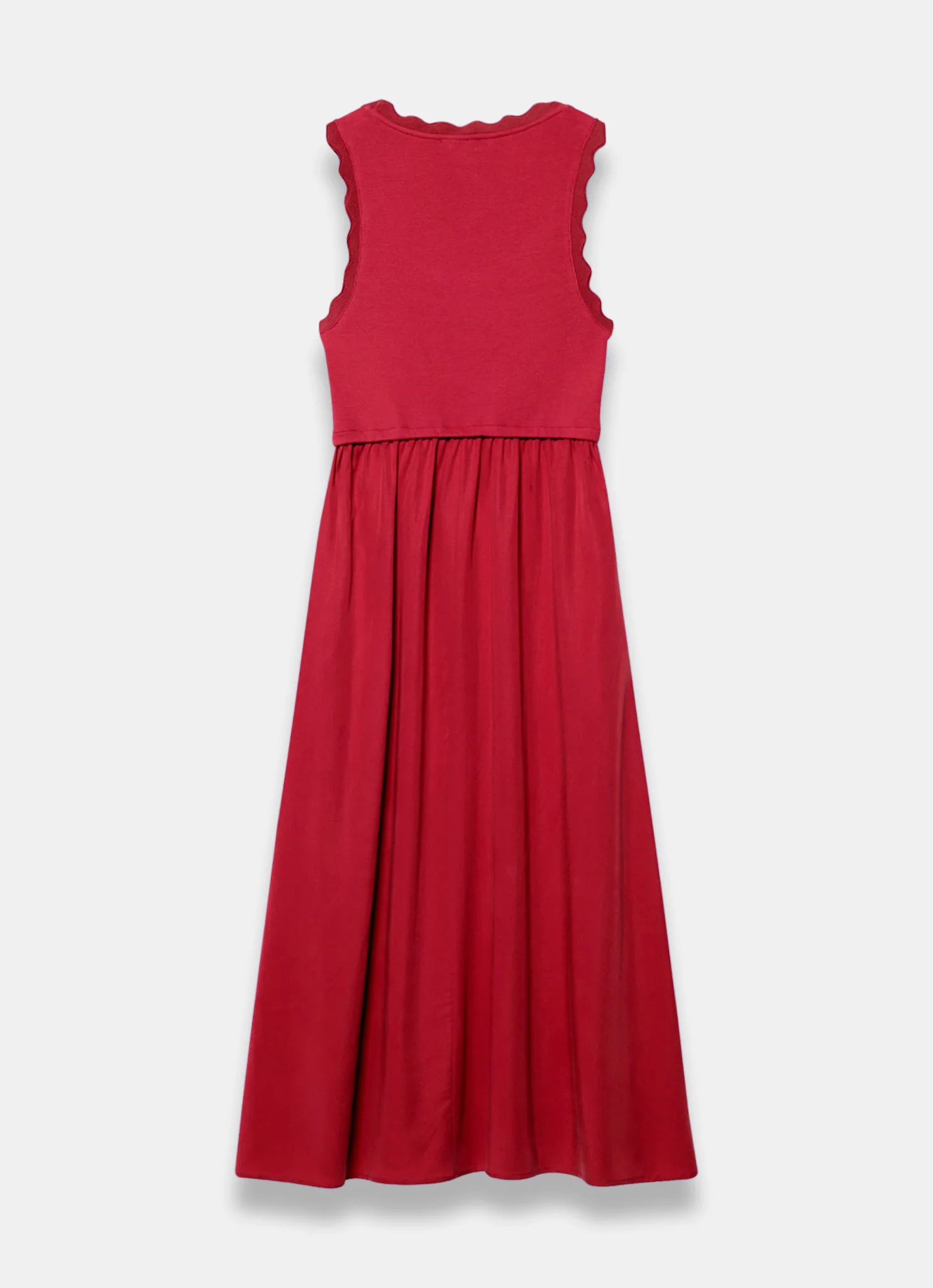 7826-red-scallop-trim-midi-dress-8.webp Red Scallop Trim Midi Dress