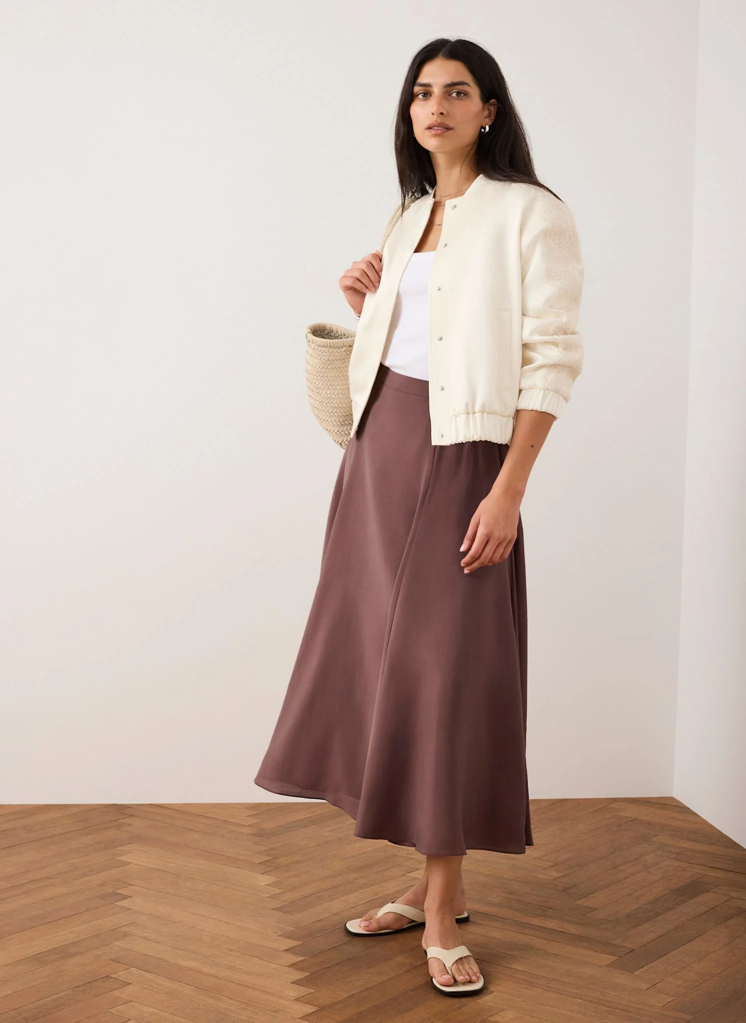 7850-cream-satin-lace-sleeve-bomber-jacket-2.webp Cream Satin Lace Sleeve Bomber Jacket