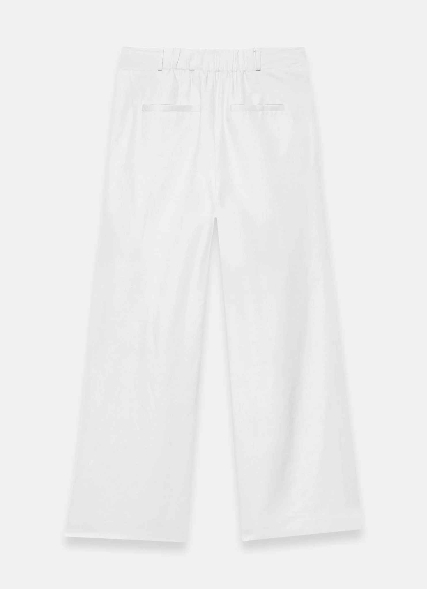 7910-cream-linen-blend-pleated-wide-leg-trousers-8.webp Cream Linen Blend Pleated Wide Leg Trousers
