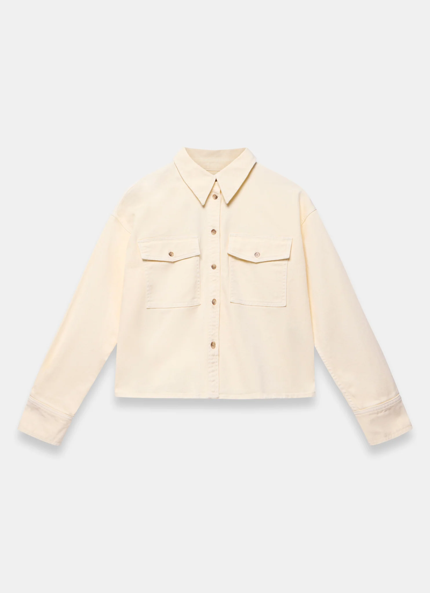 7966-yellow-denim-cropped-shirt-7.webp Yellow Denim Cropped Shirt