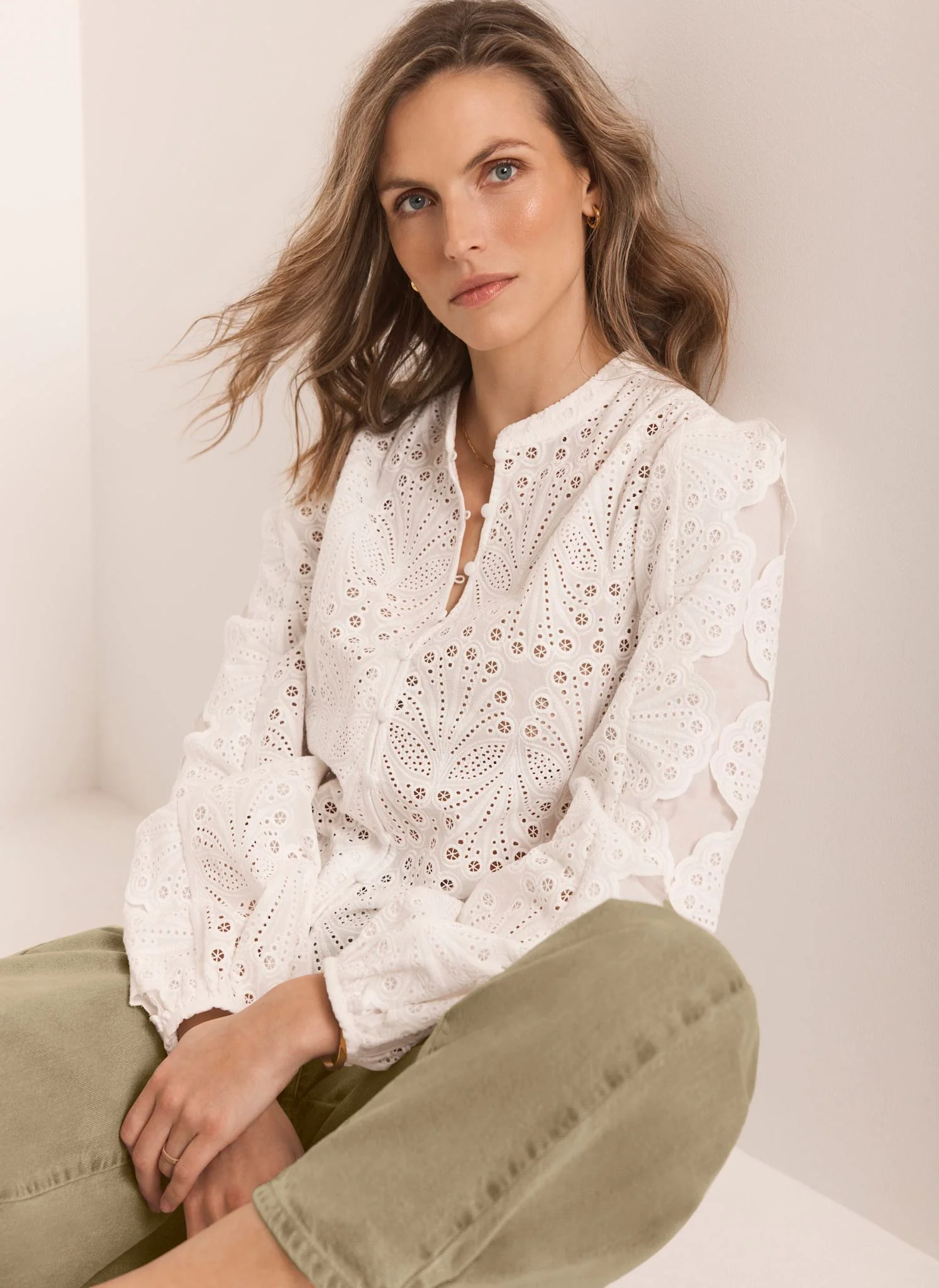 7978-white-cotton-broderie-detail-blouse-2.webp White Cotton Broderie Detail Blouse