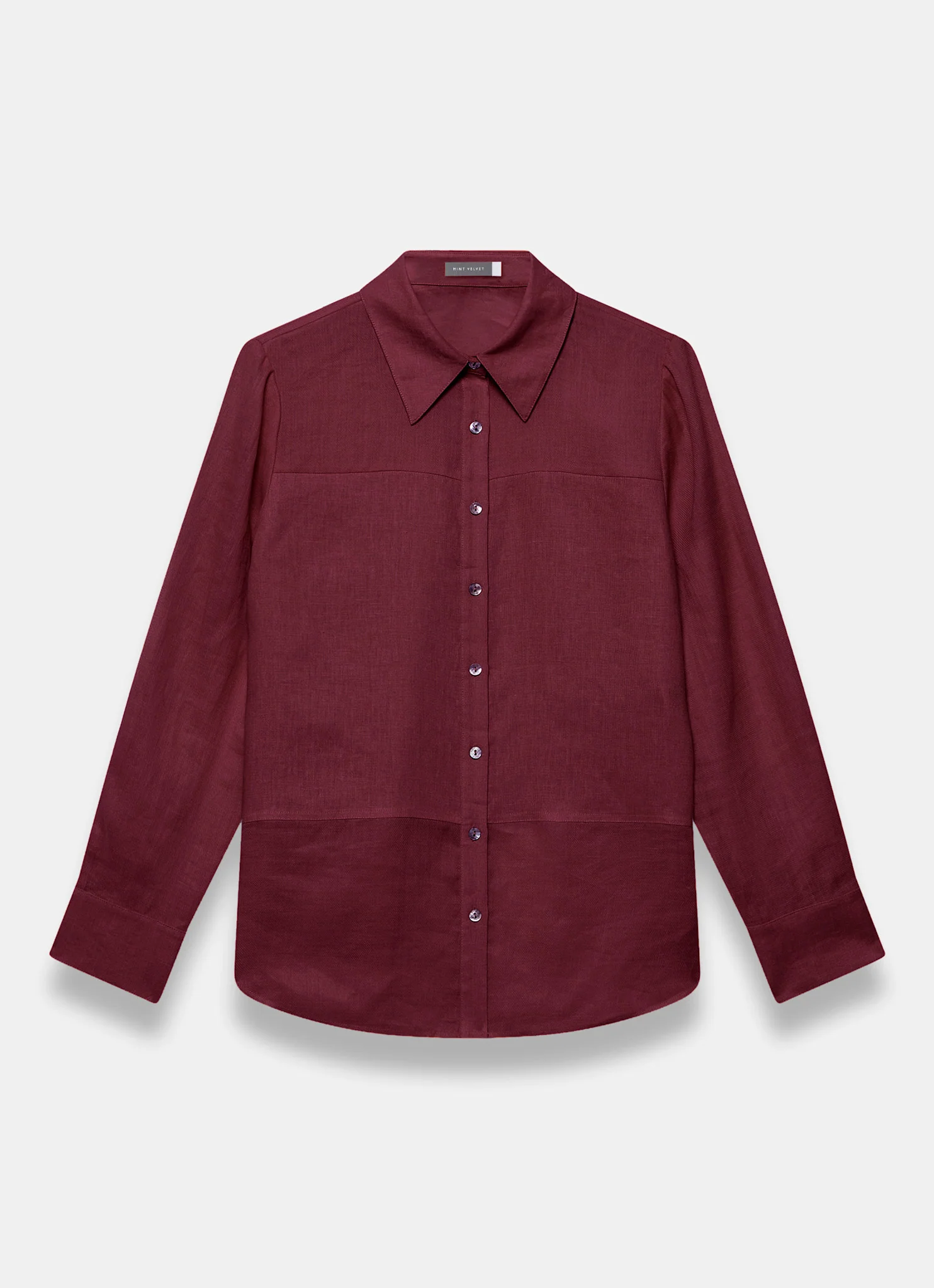 8014-burgundy-linen-blend-shirt-7.webp Burgundy Linen Blend Shirt
