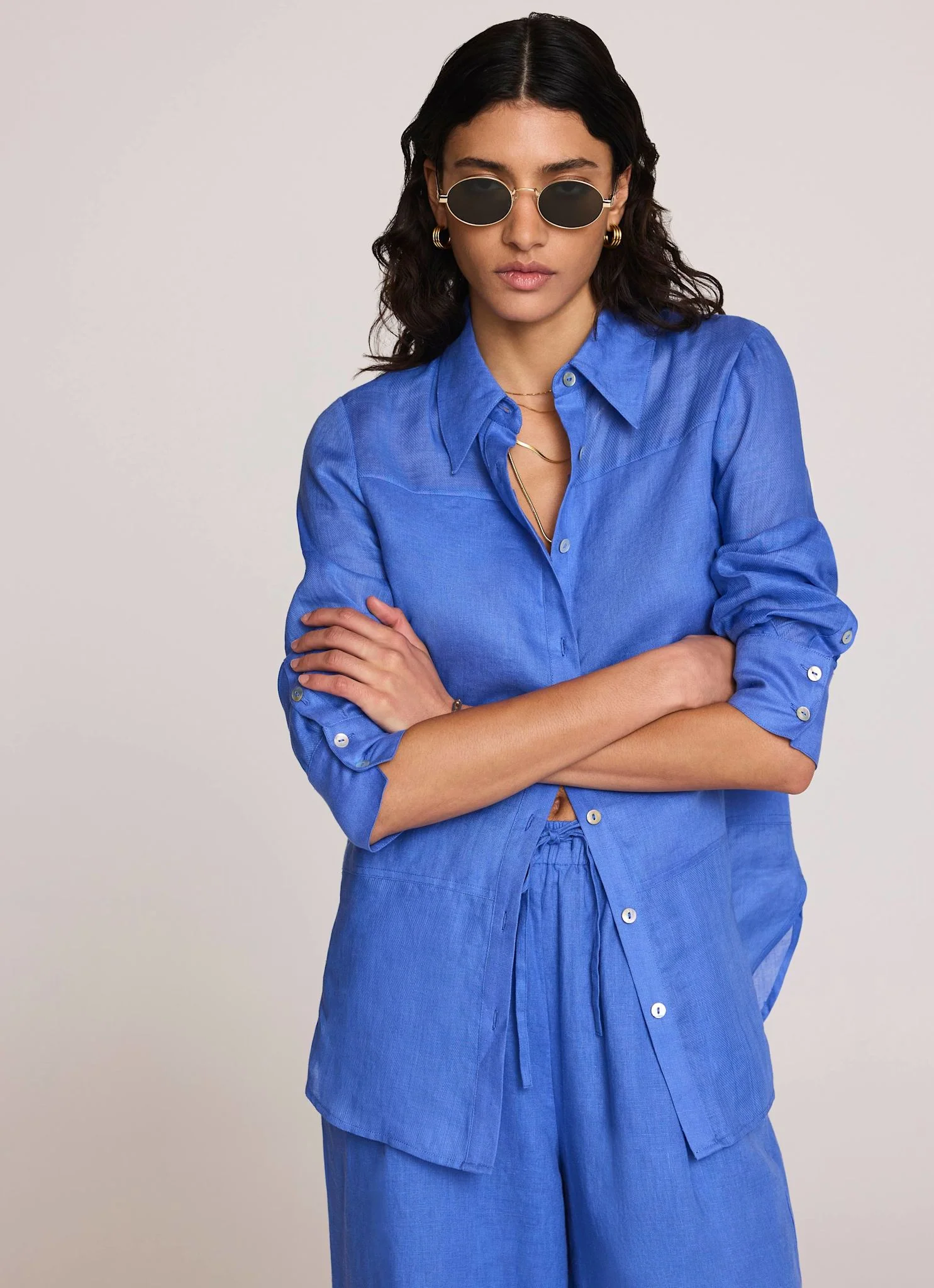 8026-blue-linen-blend-shirt-2.webp Blue Linen Blend Shirt