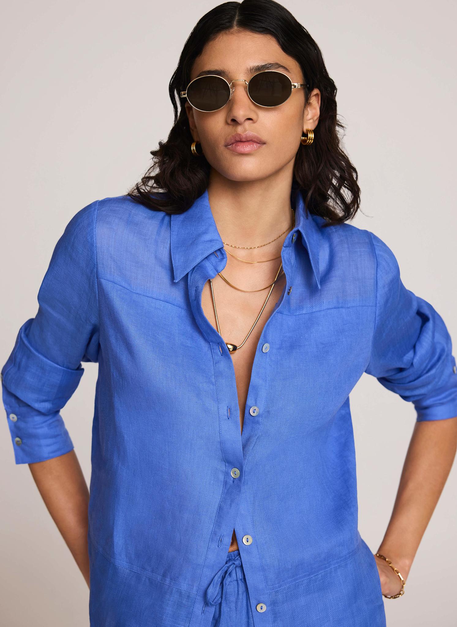 8026-blue-linen-blend-shirt-3.jpg Blue Linen Blend Shirt