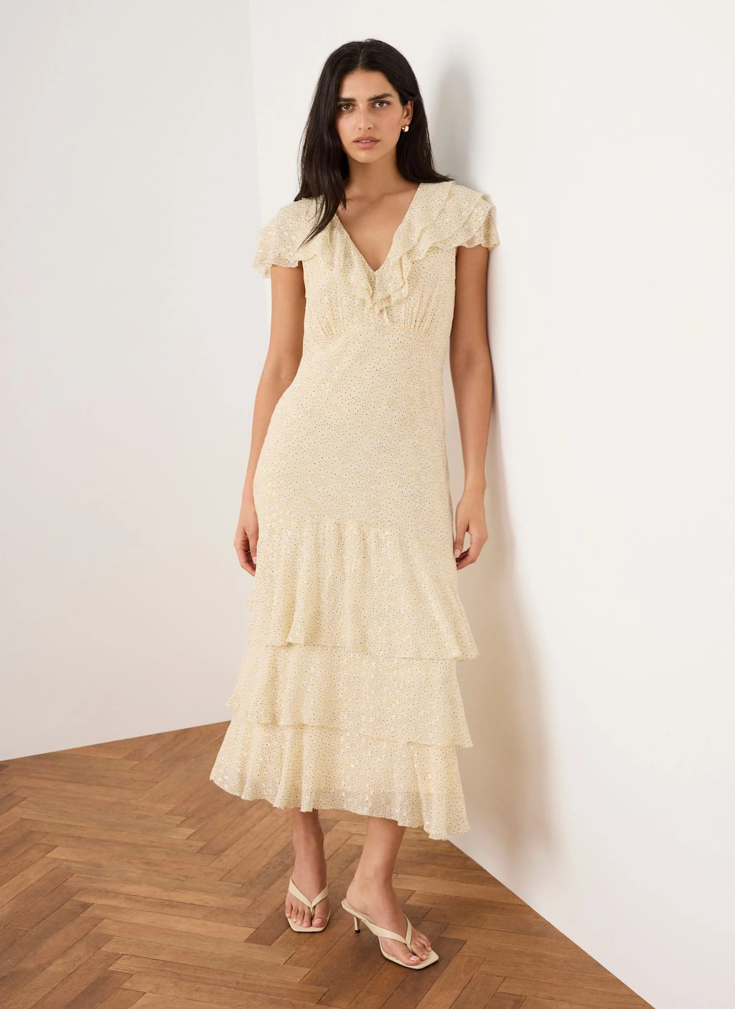 8040-yellow-ruffle-print-midi-dress-1.webp Yellow Ruffle Print Midi Dress