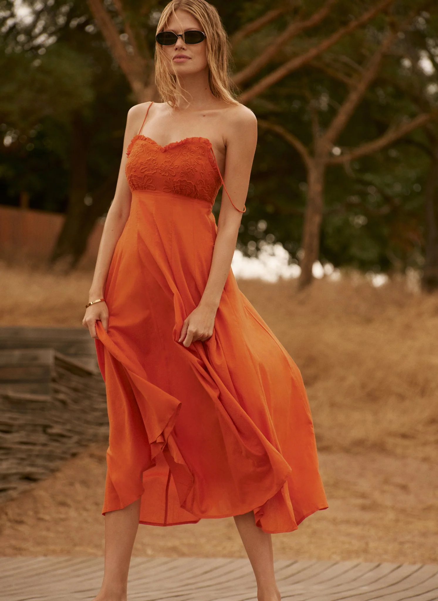 8048-orange-cotton-embroidered-midi-dress-4.webp Orange Cotton Embroidered Midi Dress