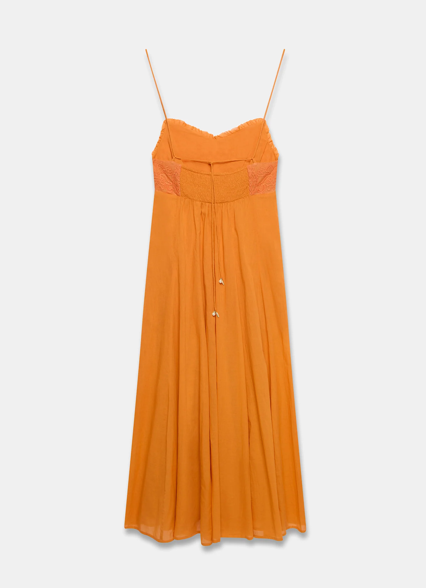 8048-orange-cotton-embroidered-midi-dress-8.webp Orange Cotton Embroidered Midi Dress