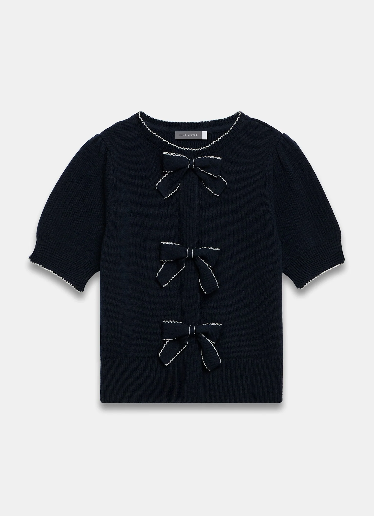 8072-navy-bow-detail-knit-top-6.webp Navy Bow Detail Knit Top