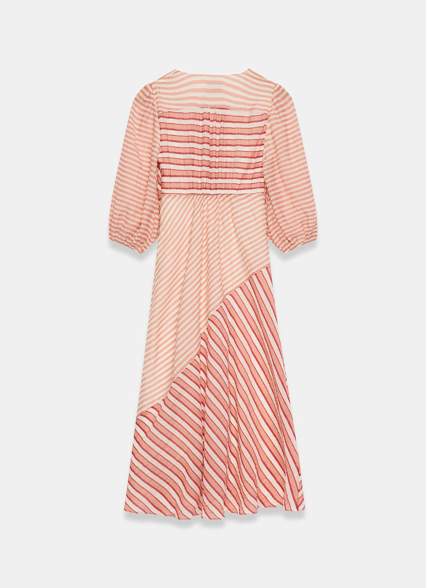 8078-orange-striped-panelled-maxi-dress-7.webp Orange Striped Panelled Maxi Dress