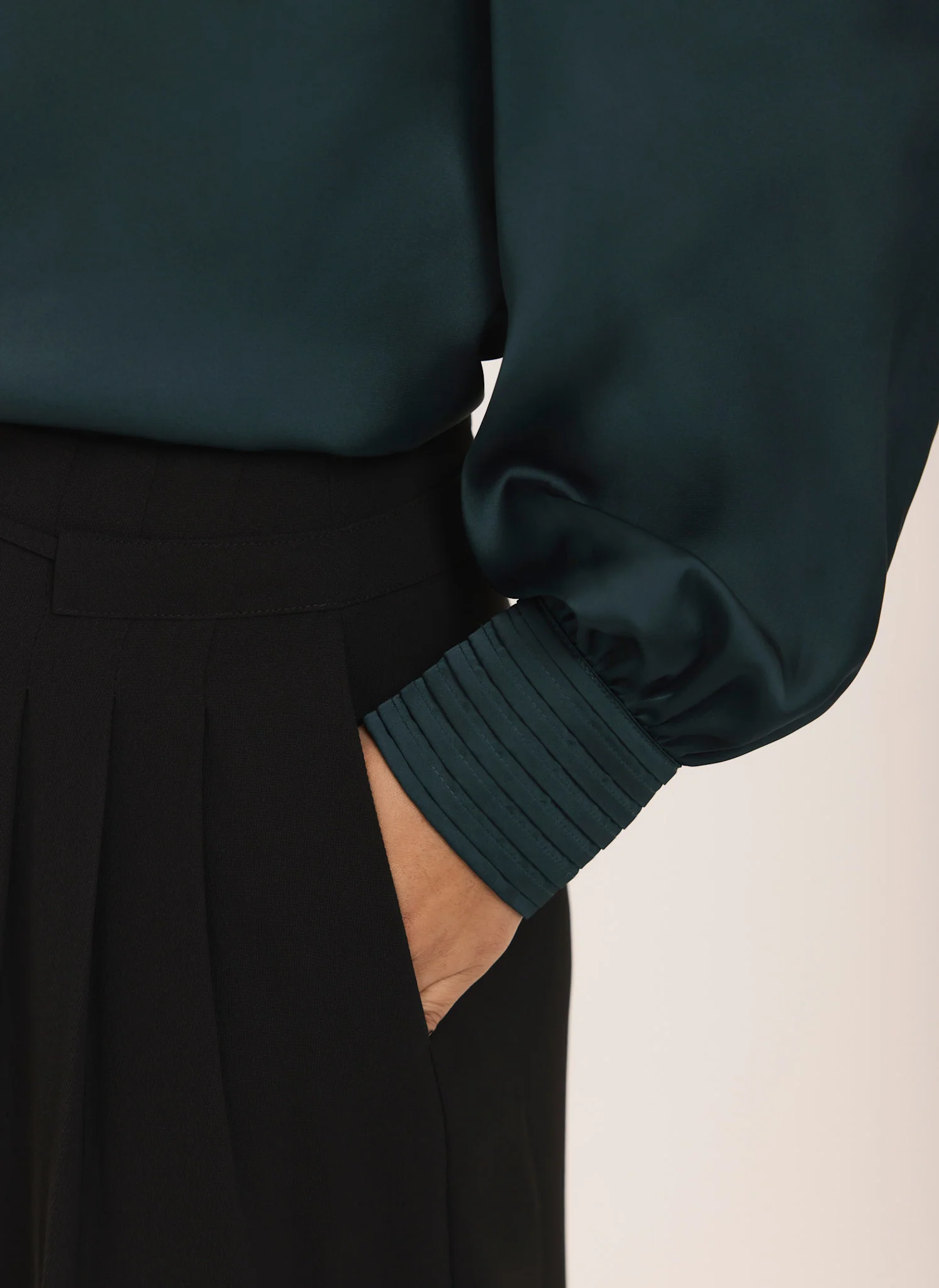 8108-teal-satin-long-sleeve-blouse-5.webp Teal Satin Long Sleeve Blouse