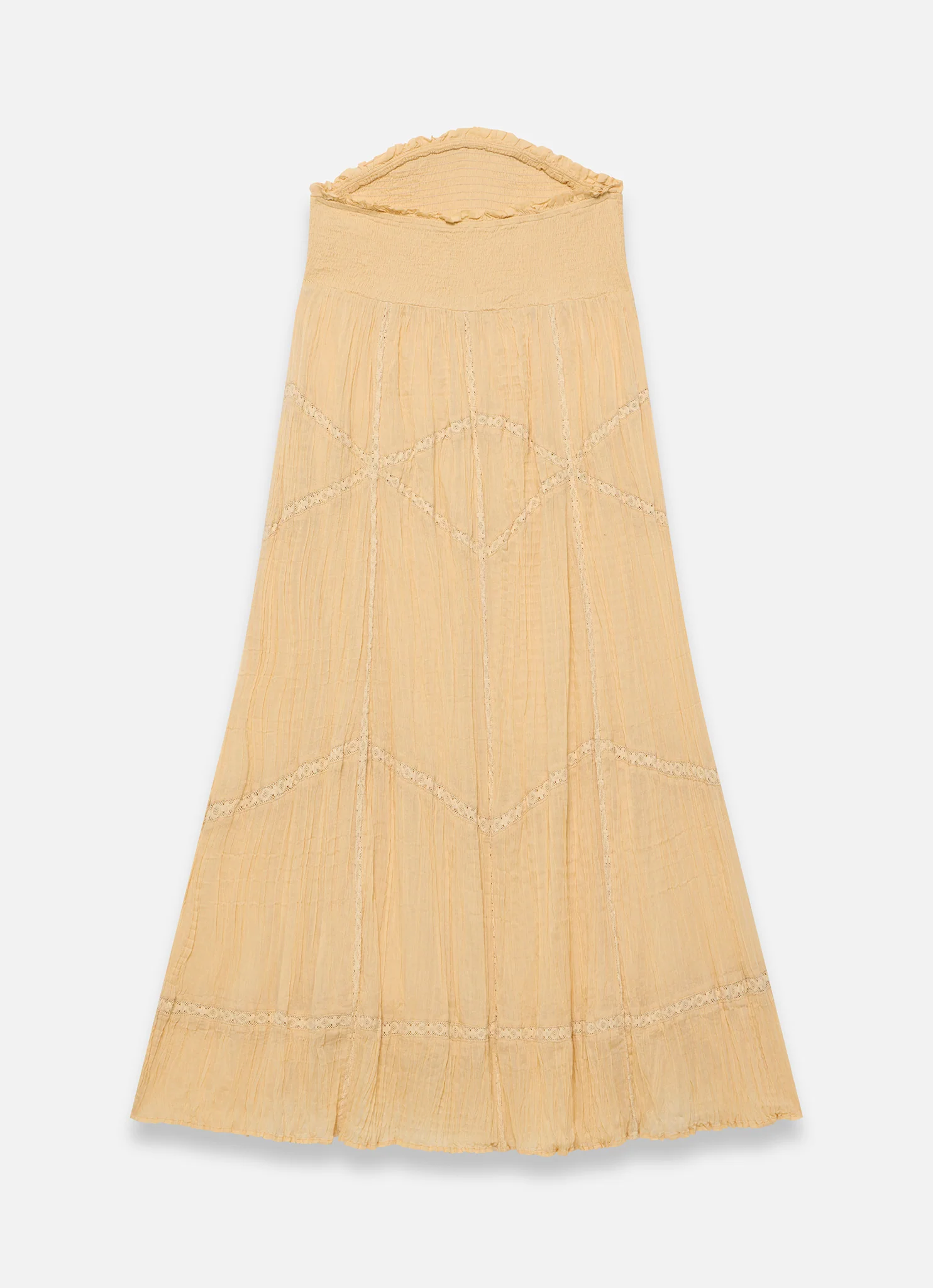 8120-yellow-cotton-bandeau-midi-dress-8.webp Yellow Cotton Bandeau Midi Dress