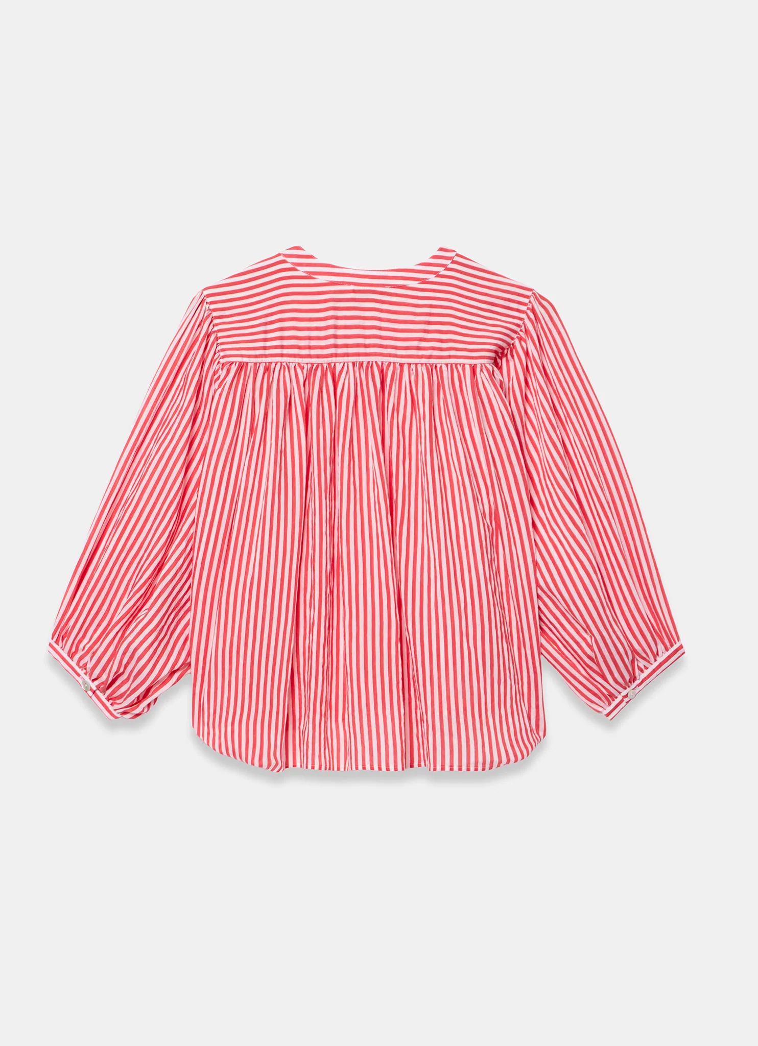 8142-red-striped-batwing-blouse-7.webp Red Striped Batwing Blouse