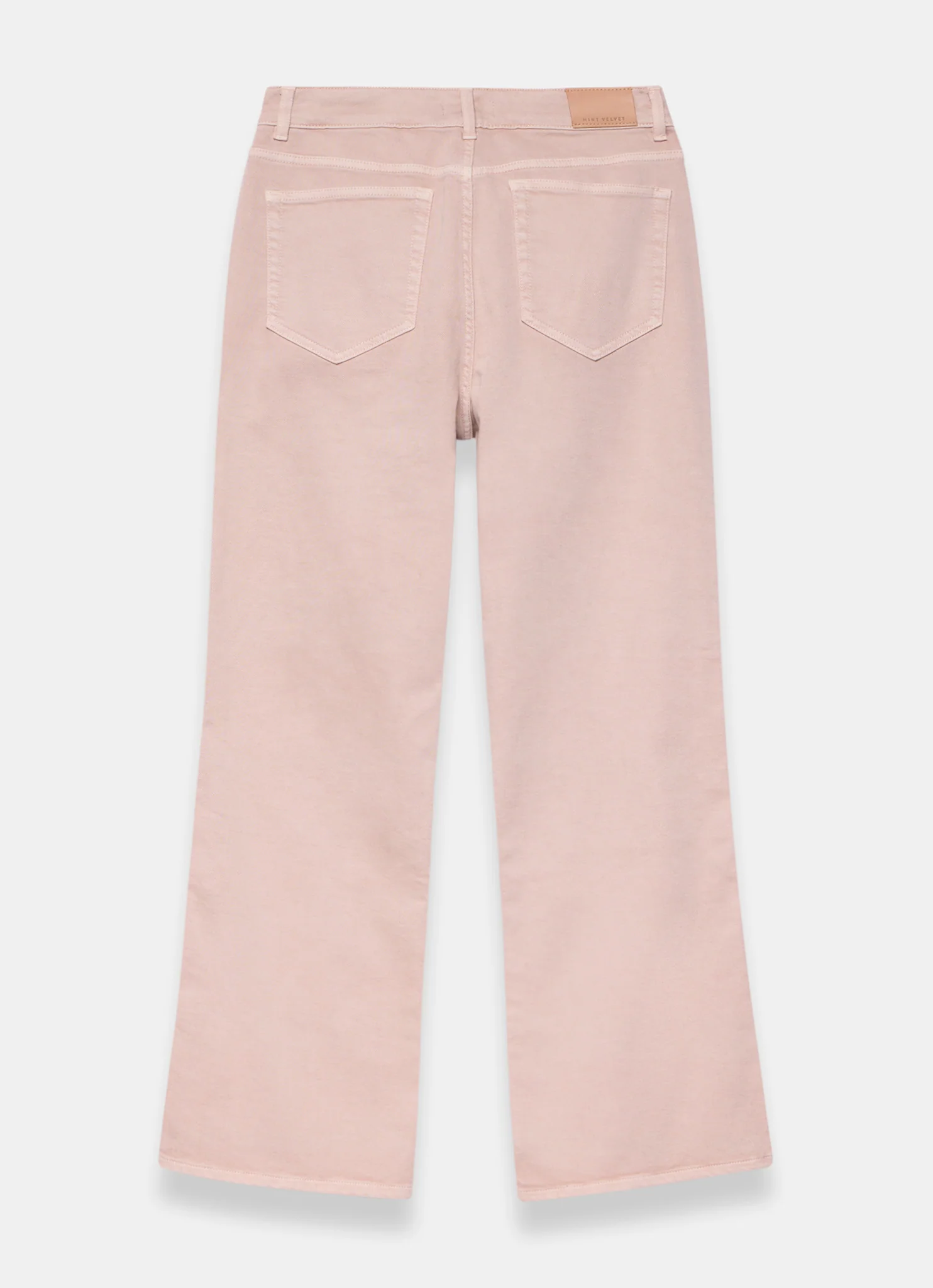 Pink Patch Pocket Flared Jeans
