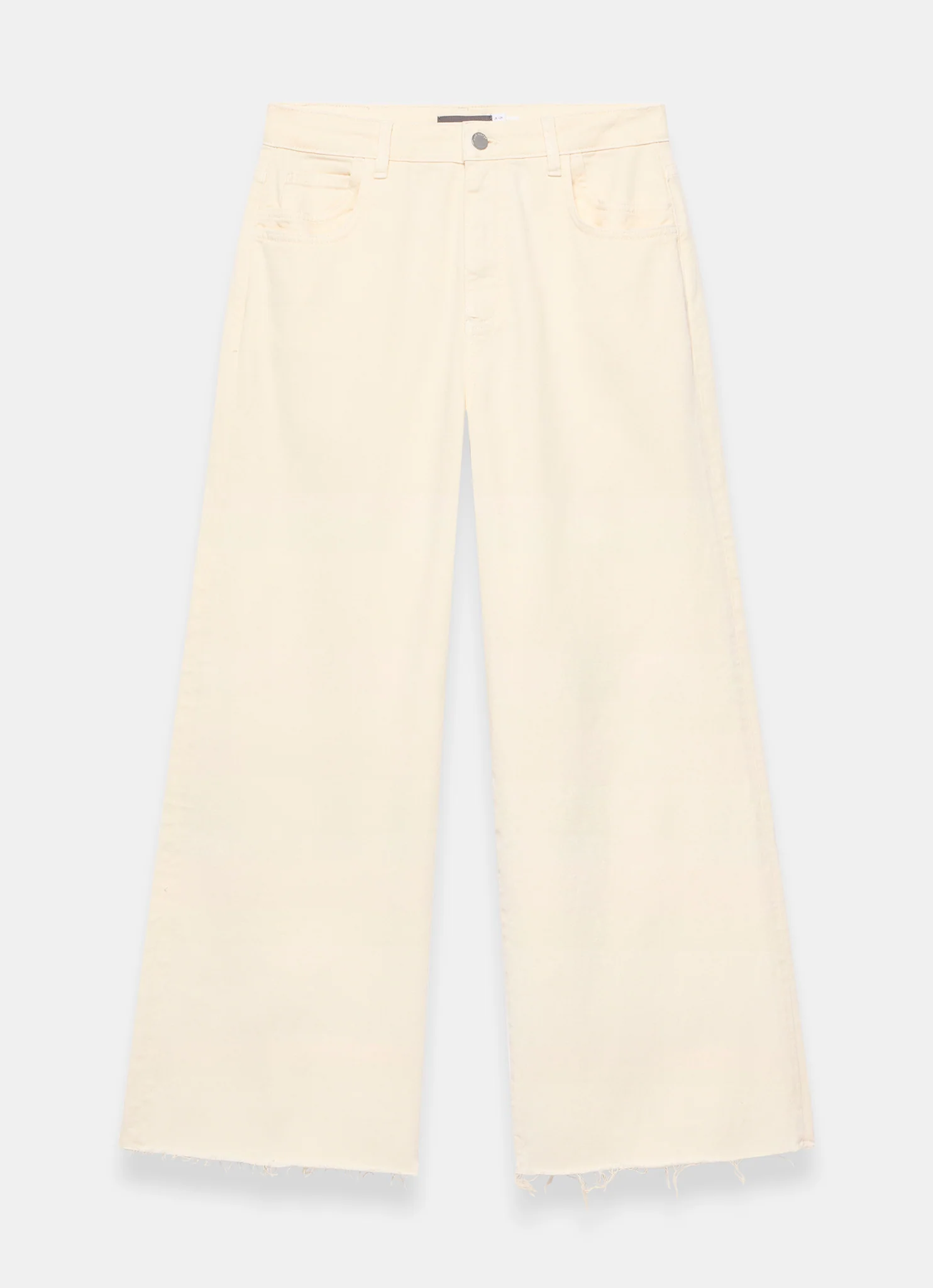 Yellow Ankle Wide Leg Jeans