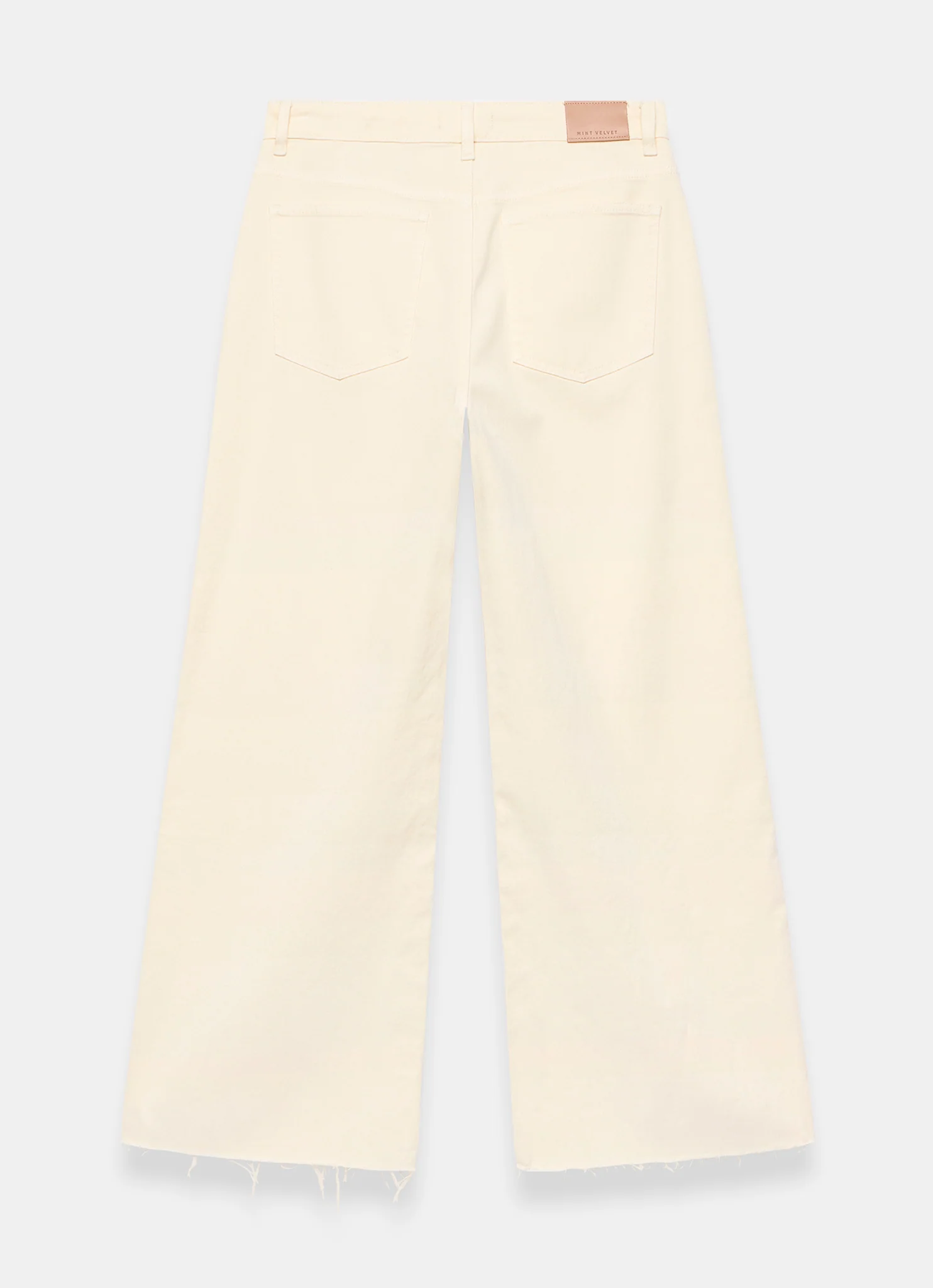 Yellow Ankle Wide Leg Jeans
