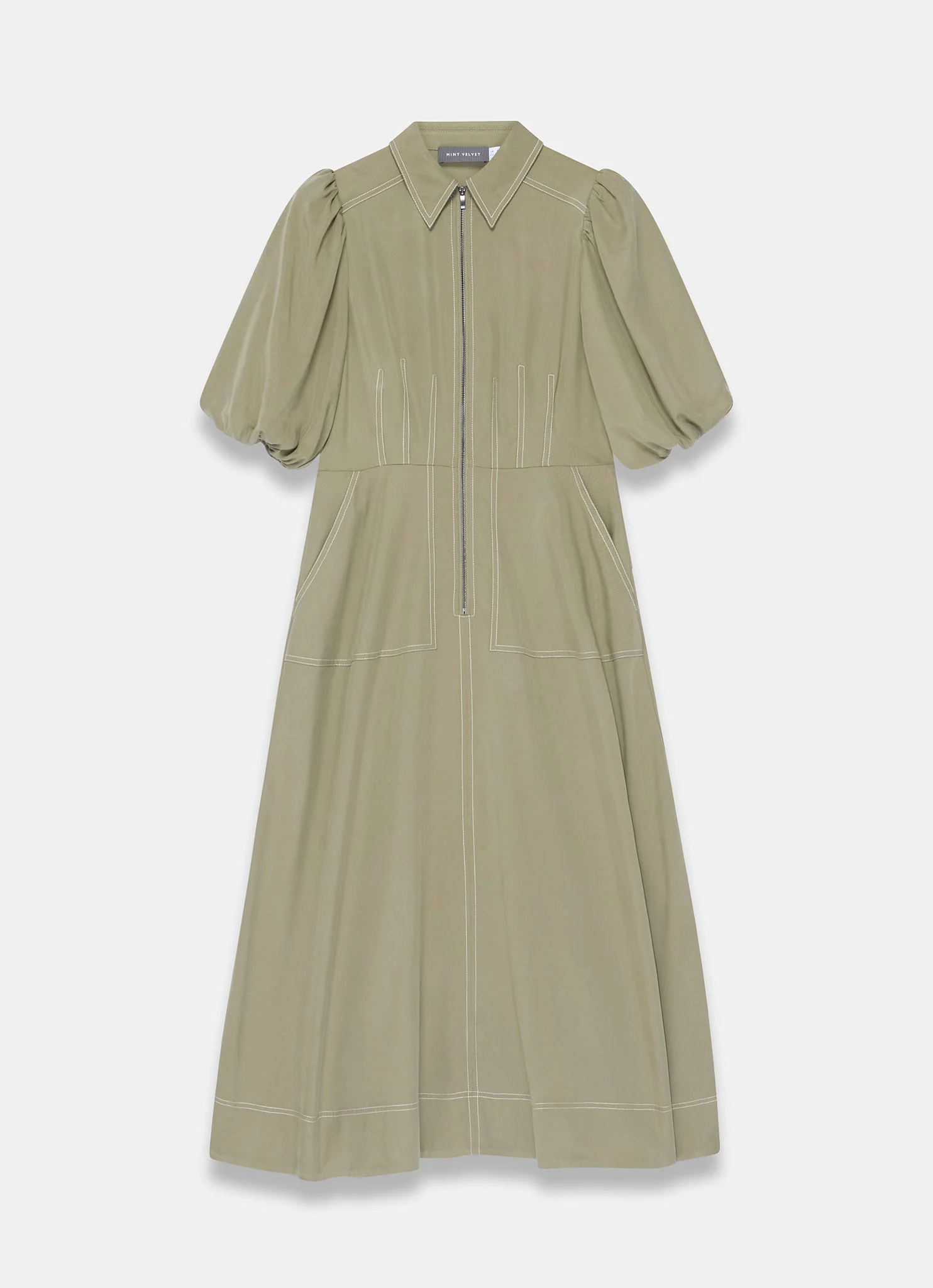 826-khaki-utility-zip-midi-shirt-dress-6.webp Khaki Utility Zip Midi Shirt Dress