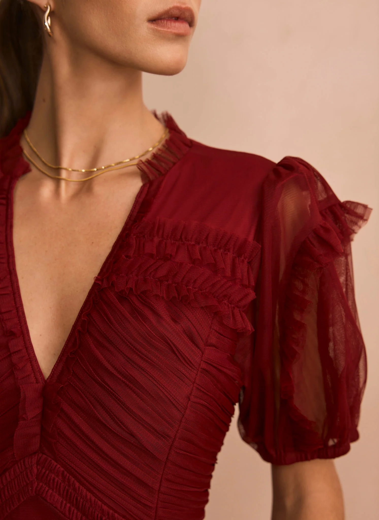 8280-burgundy-tulle-ruffle-maxi-dress-6.webp Burgundy Tulle Ruffle Maxi Dress