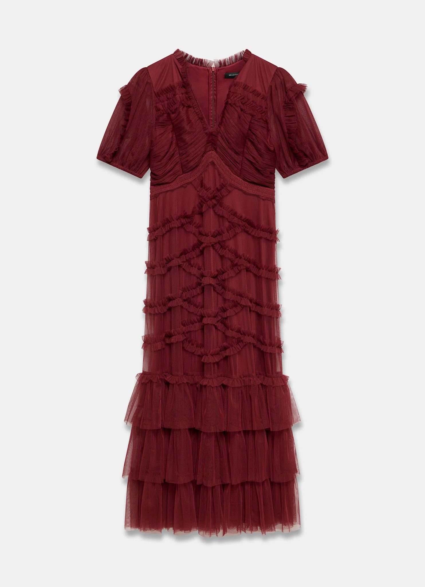 8280-burgundy-tulle-ruffle-maxi-dress-7.webp Burgundy Tulle Ruffle Maxi Dress