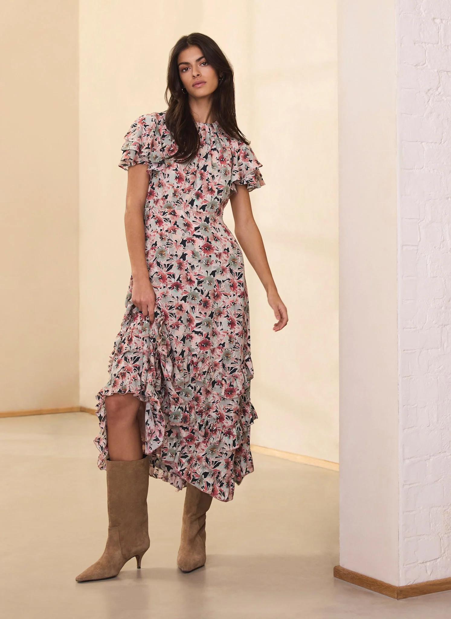 Floral Print Maxi Dress