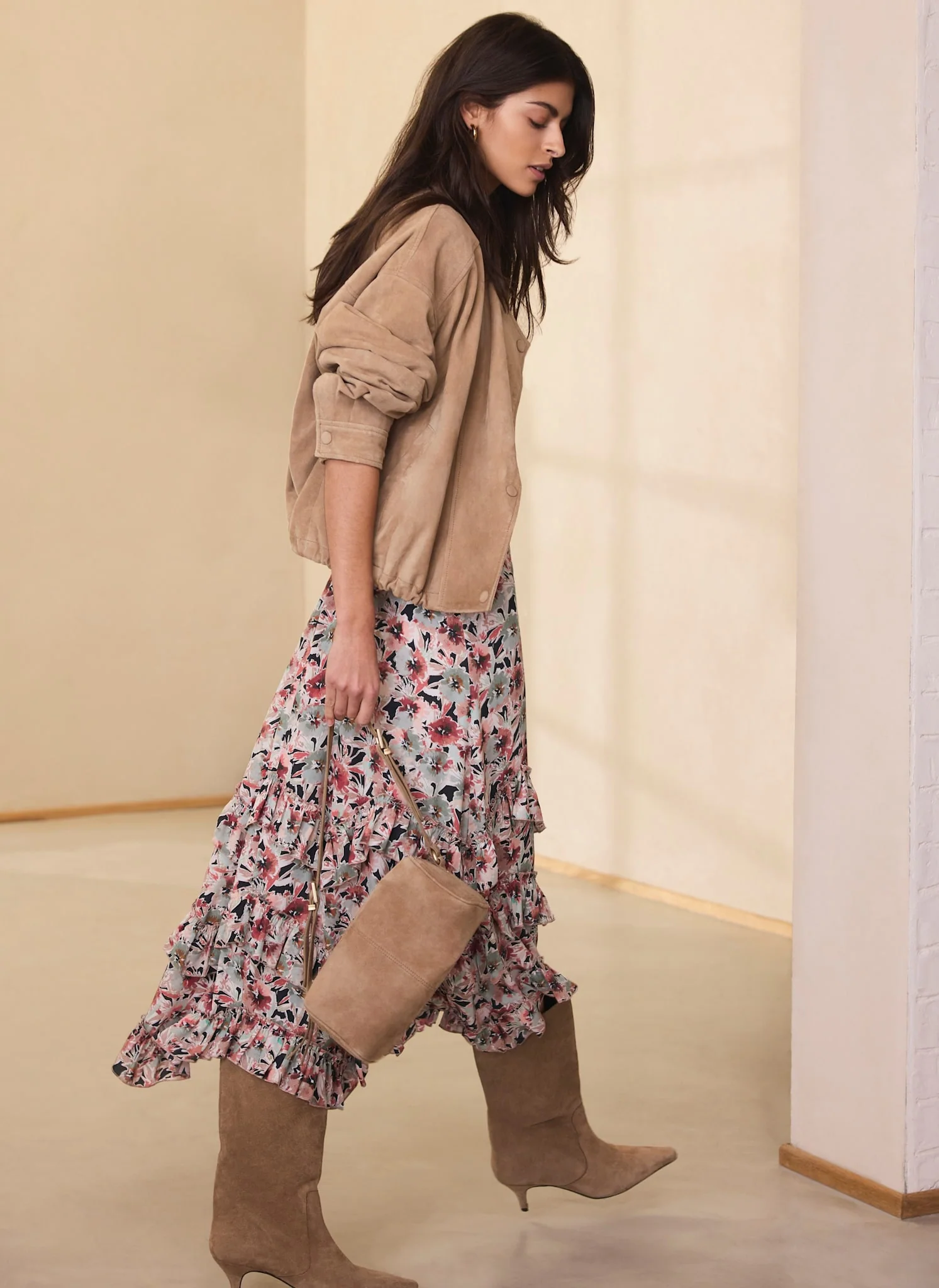 Floral Print Maxi Dress