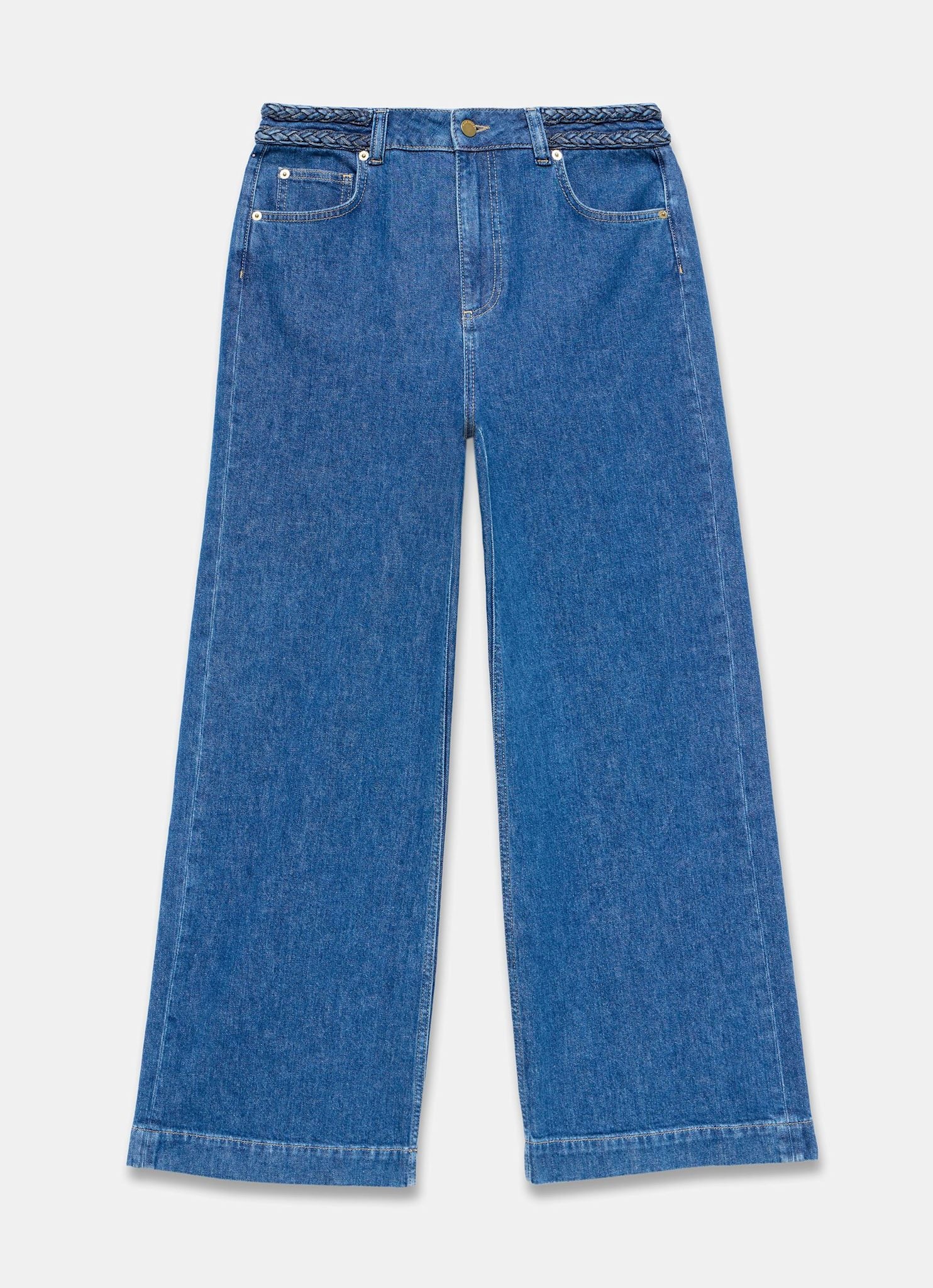 8348-indigo-denim-plait-detail-wide-jeans-6.jpg Indigo Denim Plait Detail Wide Jeans